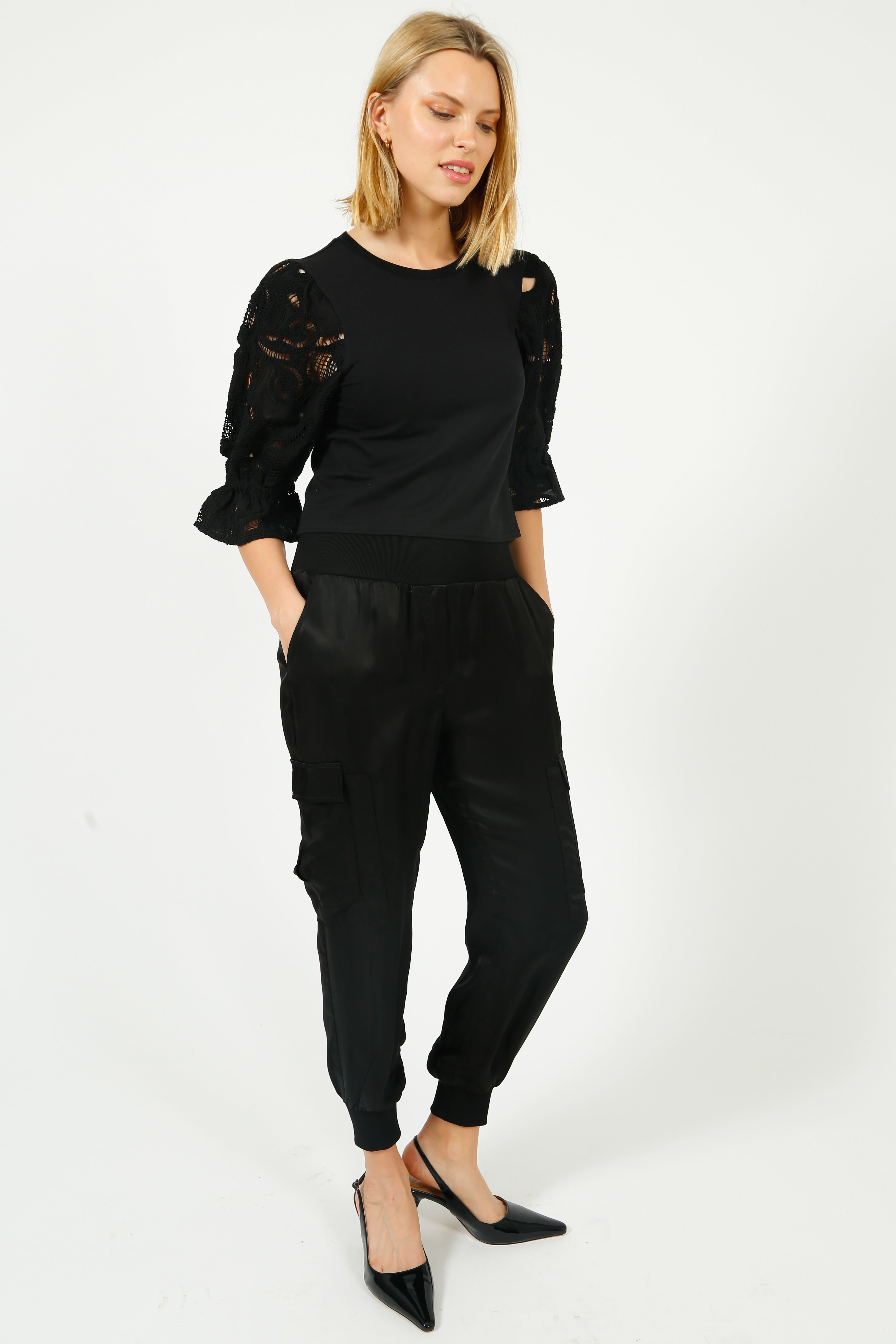 Cinq à Sept Giles Pant in Black