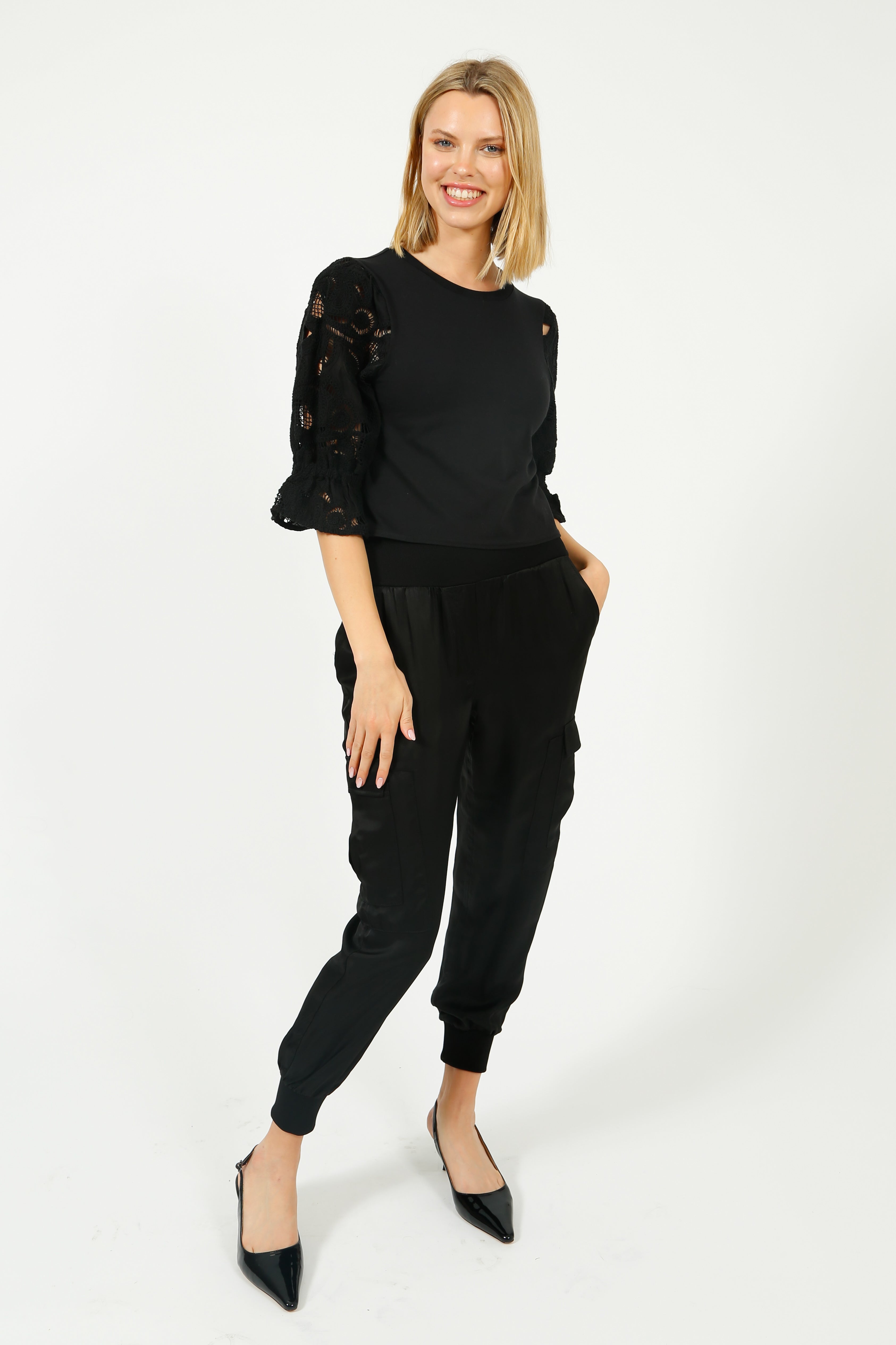 Cinq à Sept Giles Pant in Black