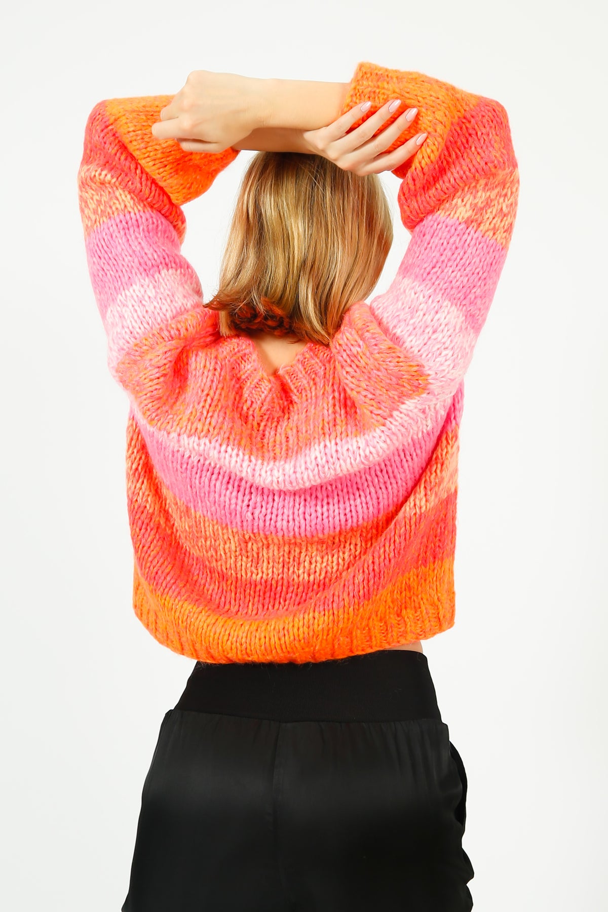 DAWNxDARE Gigi Rainbow Knit in Chili