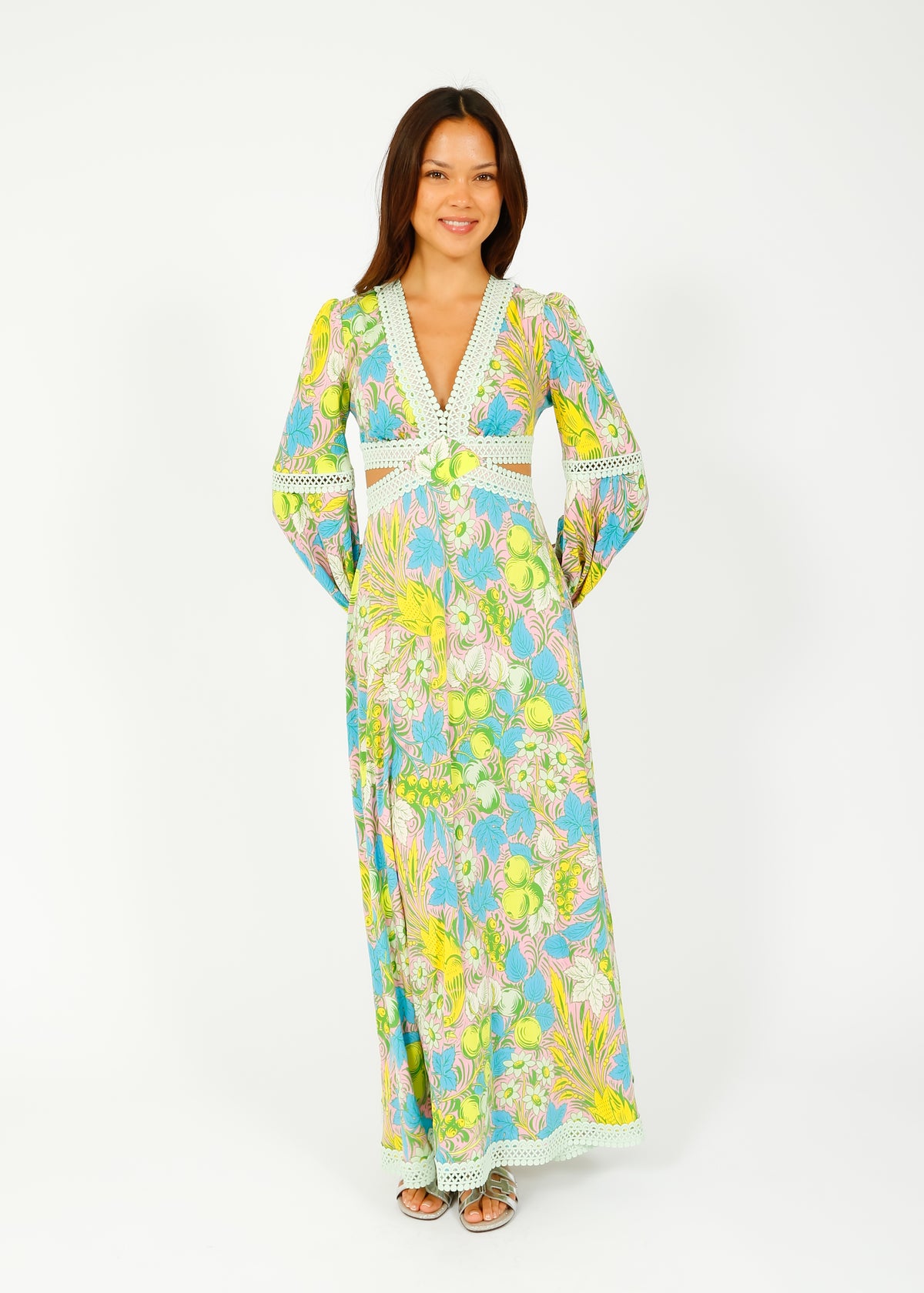 DVF Lina Dress in Bird of Paradise Pink