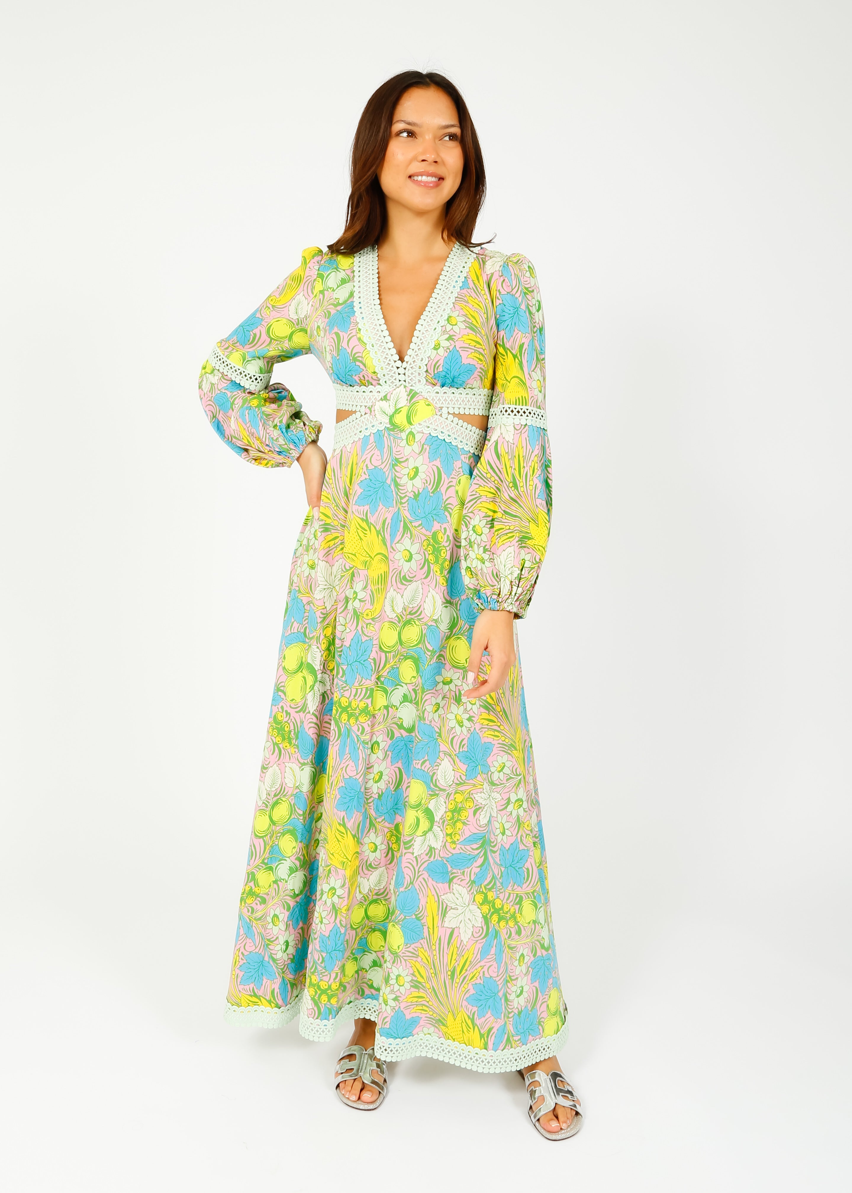 DVF Lina Dress in Bird of Paradise Pink