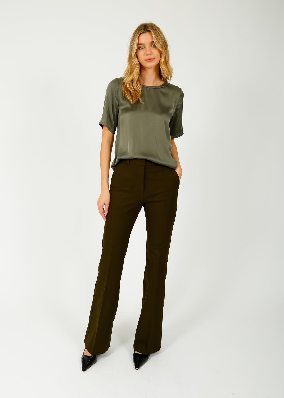 JOSEPH Tafira Pant in Hass Avocado