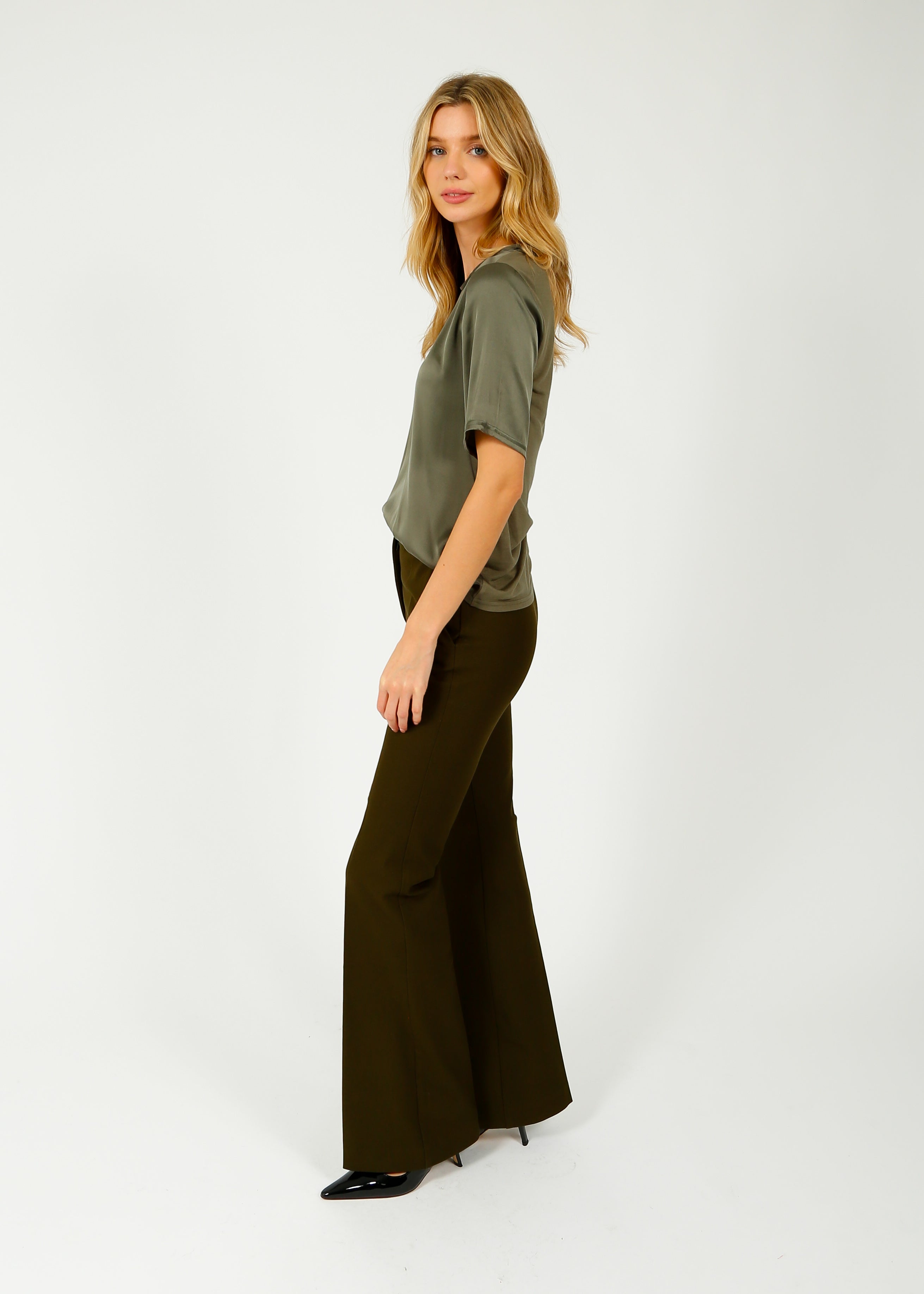 JOSEPH Tafira Pant in Hass Avocado