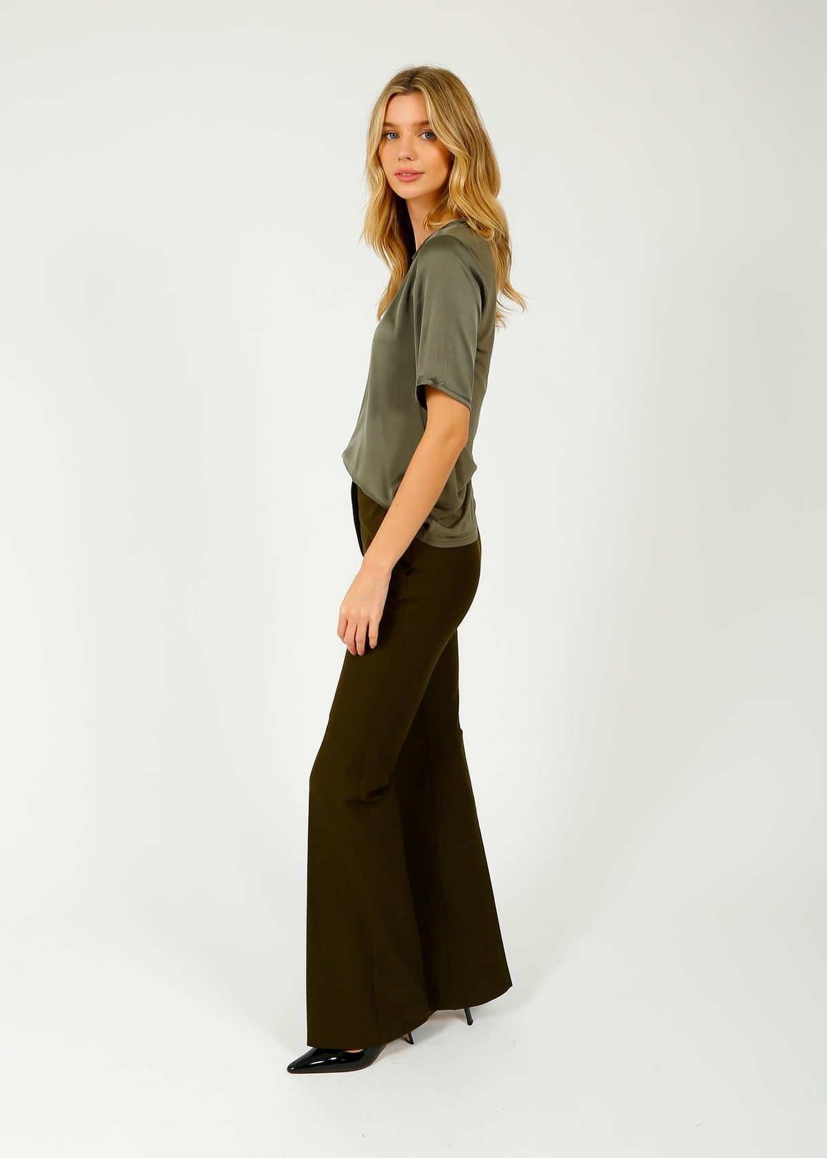 JOSEPH Tafira Pant in Hass Avocado