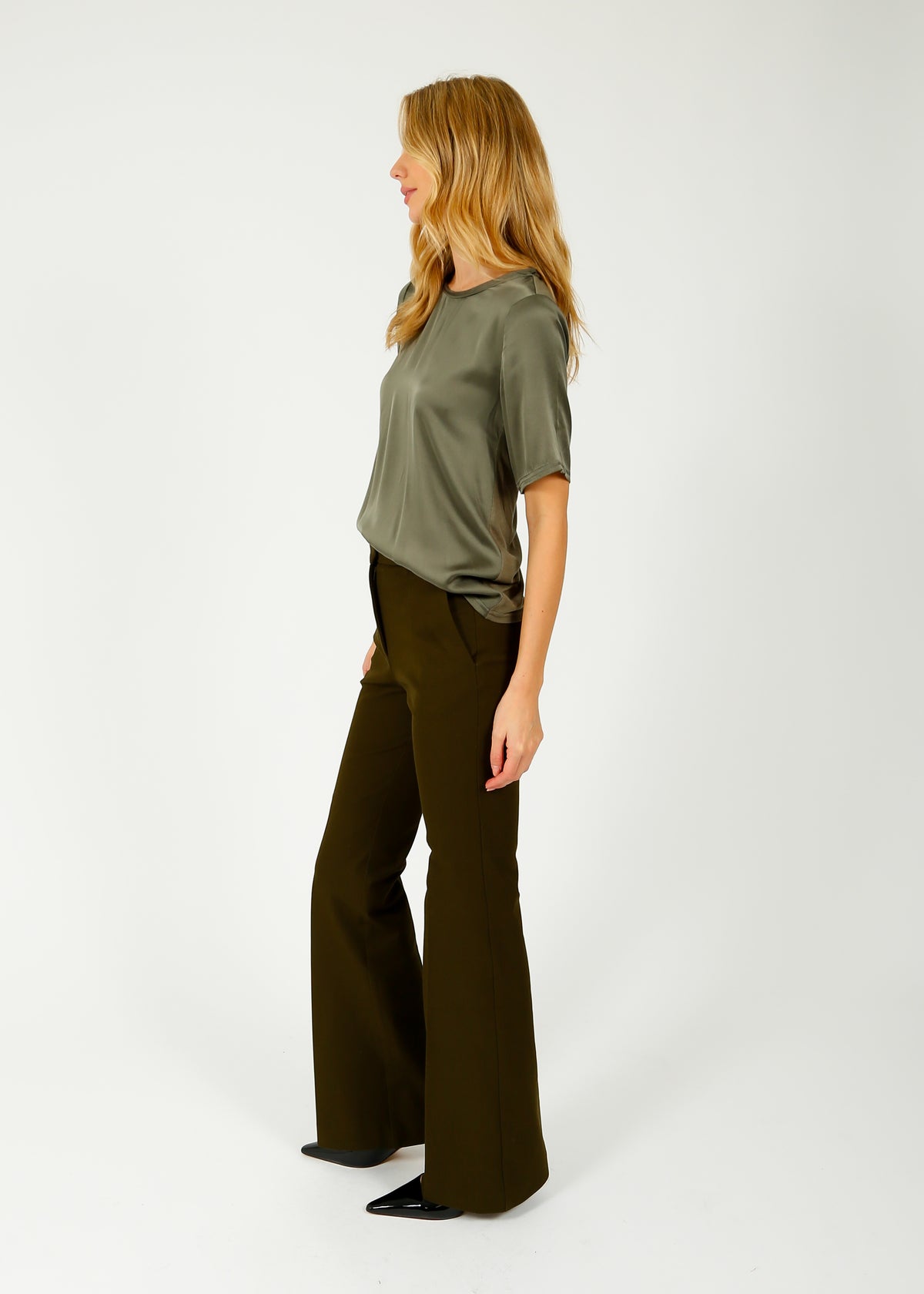 JOSEPH Tafira Pant in Hass Avocado