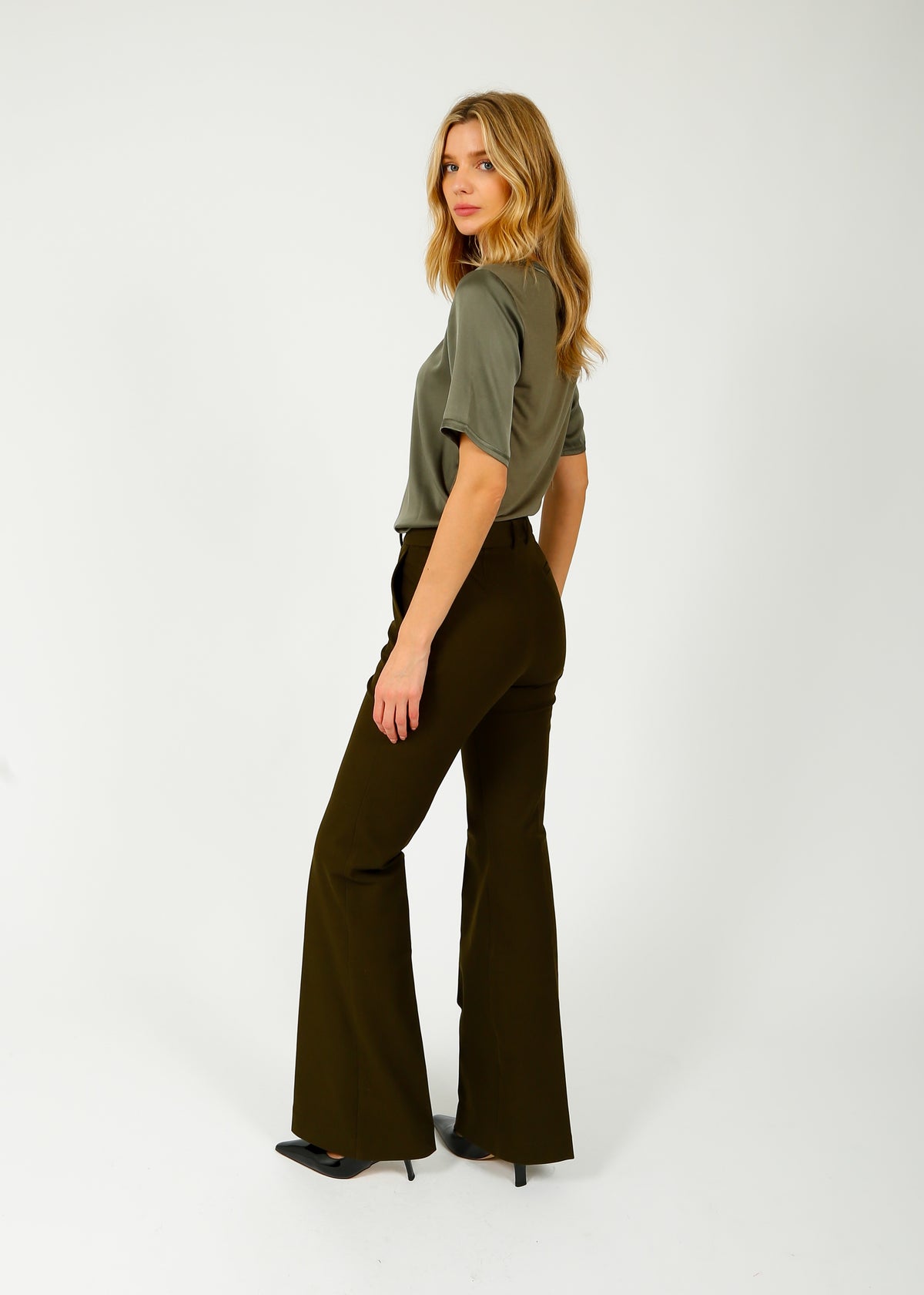 JOSEPH Tafira Pant in Hass Avocado