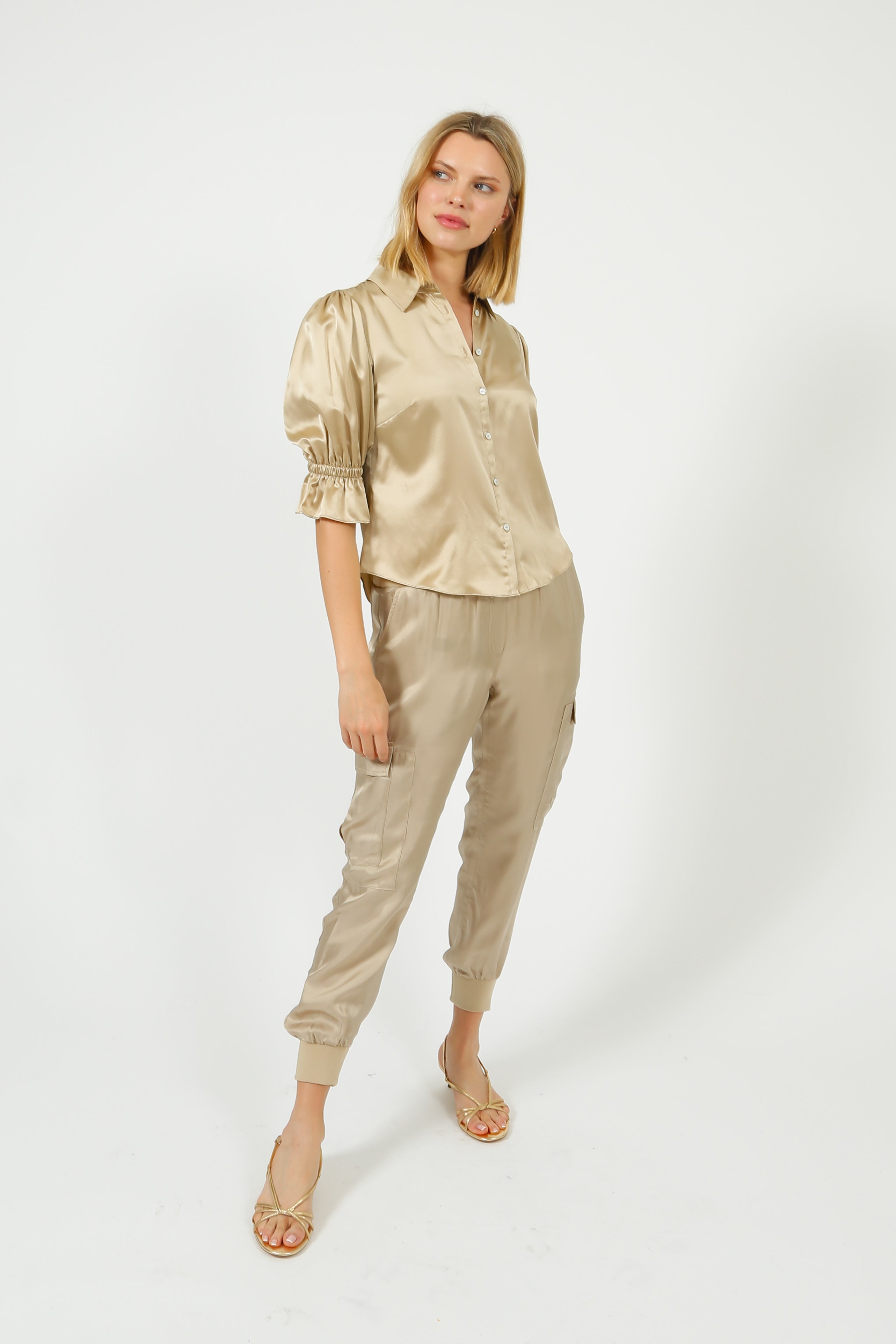 Cinq à Sept Fiona Top in Khaki