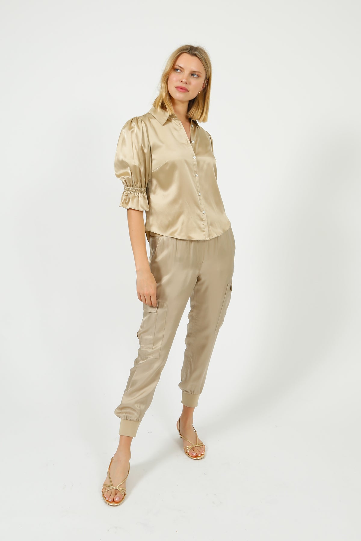 Cinq à Sept Fiona Top in Khaki