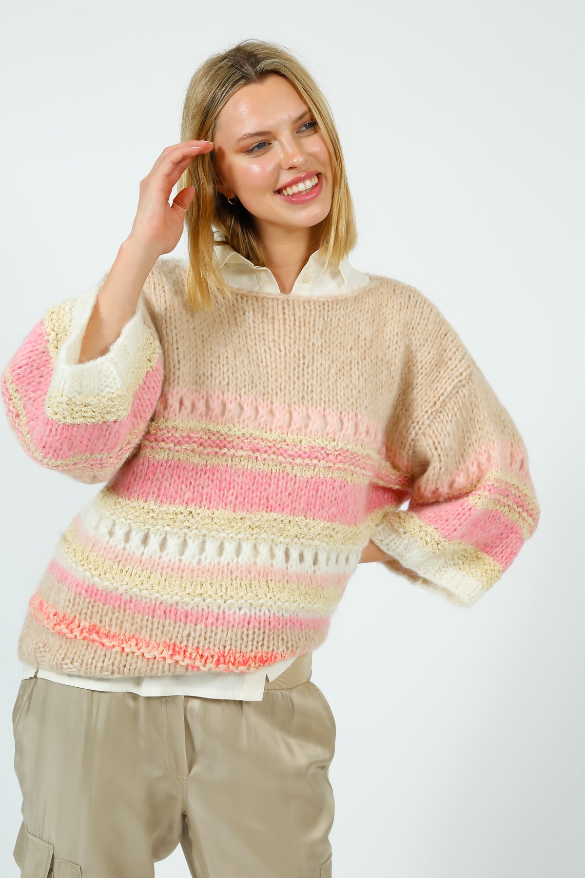 DAWNxDARE Elvina Knit in Pink Shade