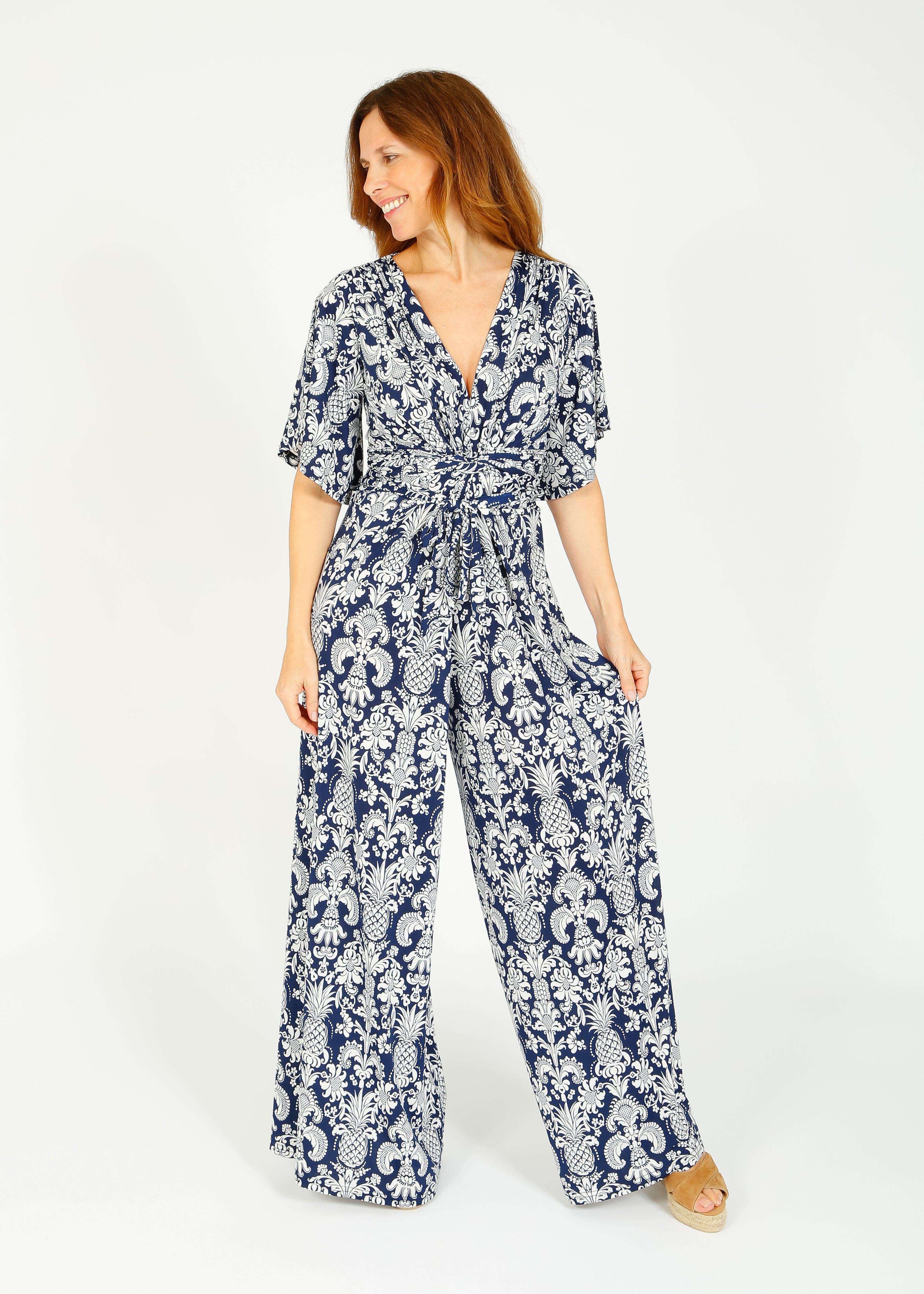 Onjenu Dakota Jumpsuit in Pina Navy
