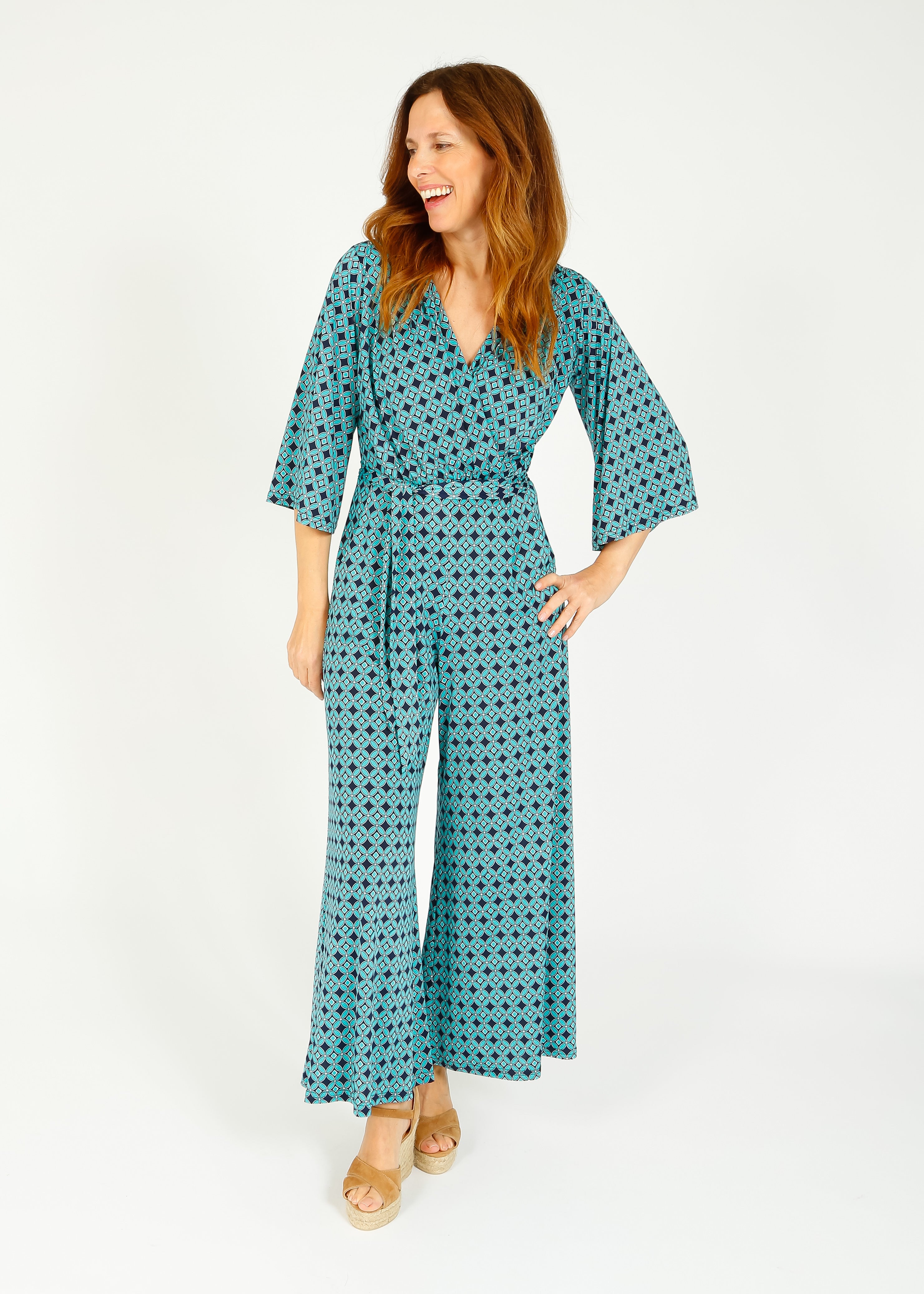 Onjenu Laurie jumpsuit in Riad Turquoise