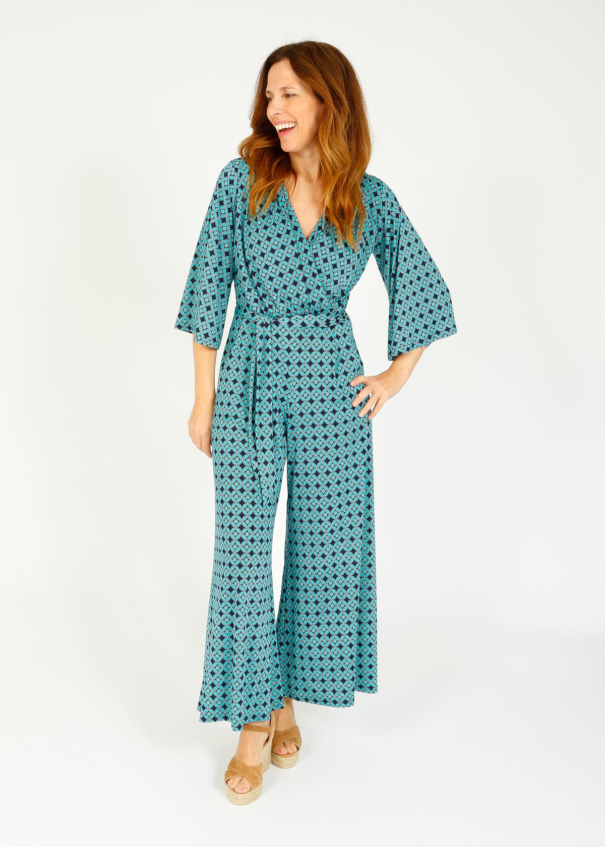 Onjenu Laurie jumpsuit in Riad Turquoise