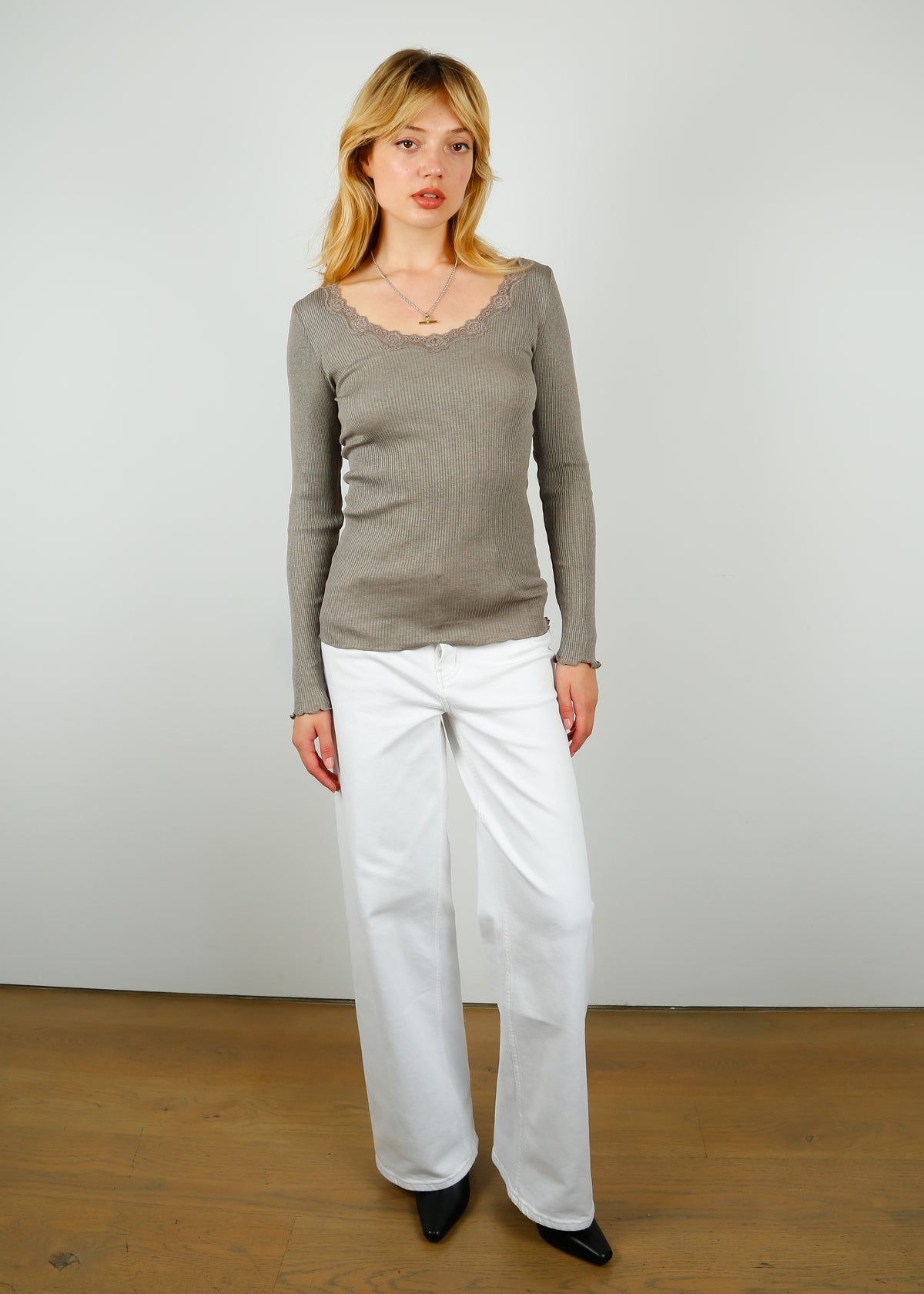 ROSEMUNDS Babette LS in Brown Melange