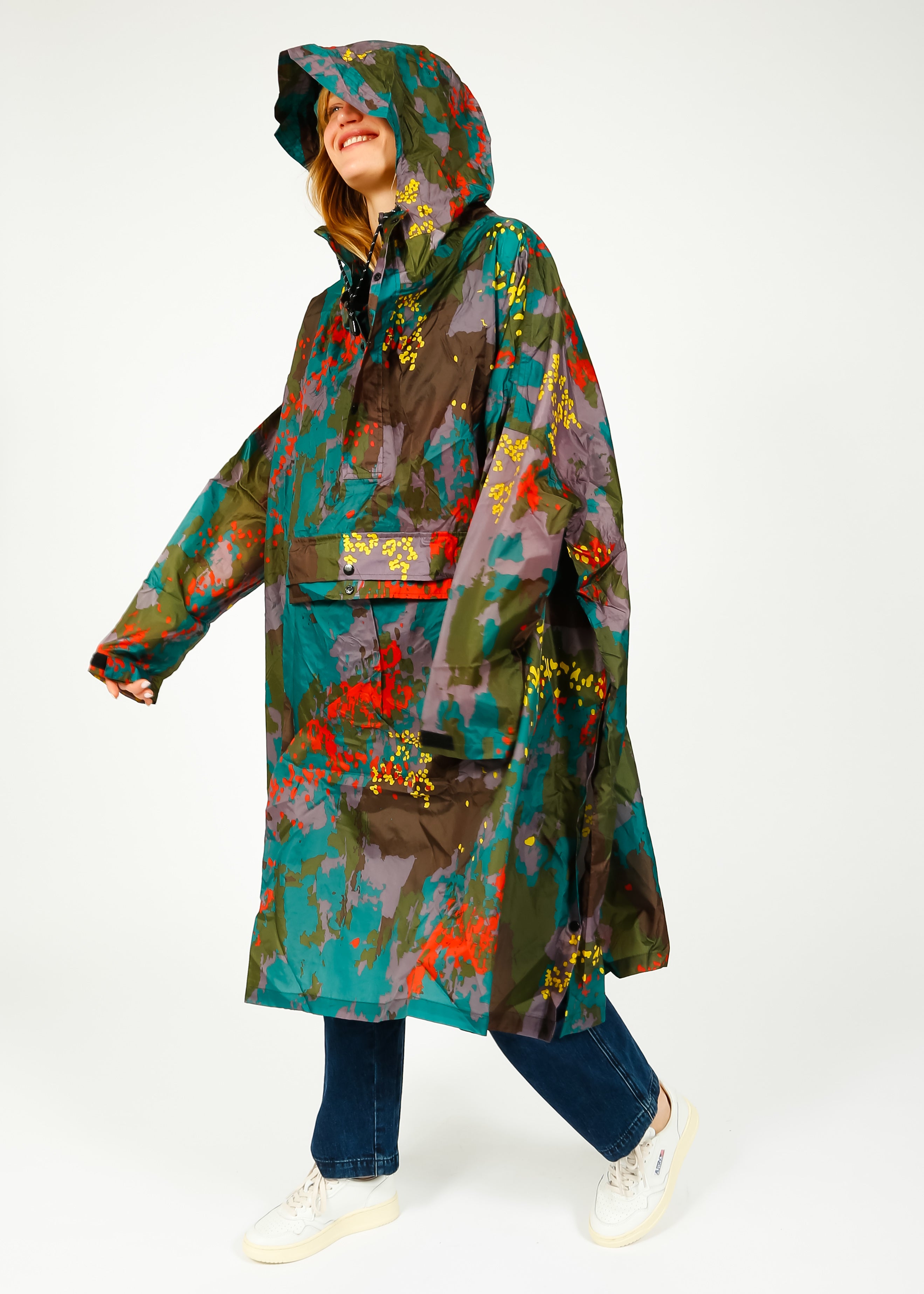 Rainkiss Digi Forest Camo Waterproof Poncho