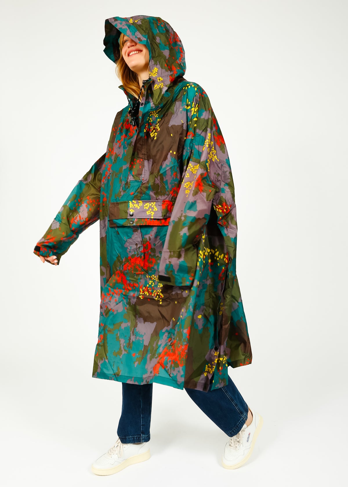 Rainkiss Digi Forest Camo Waterproof Poncho