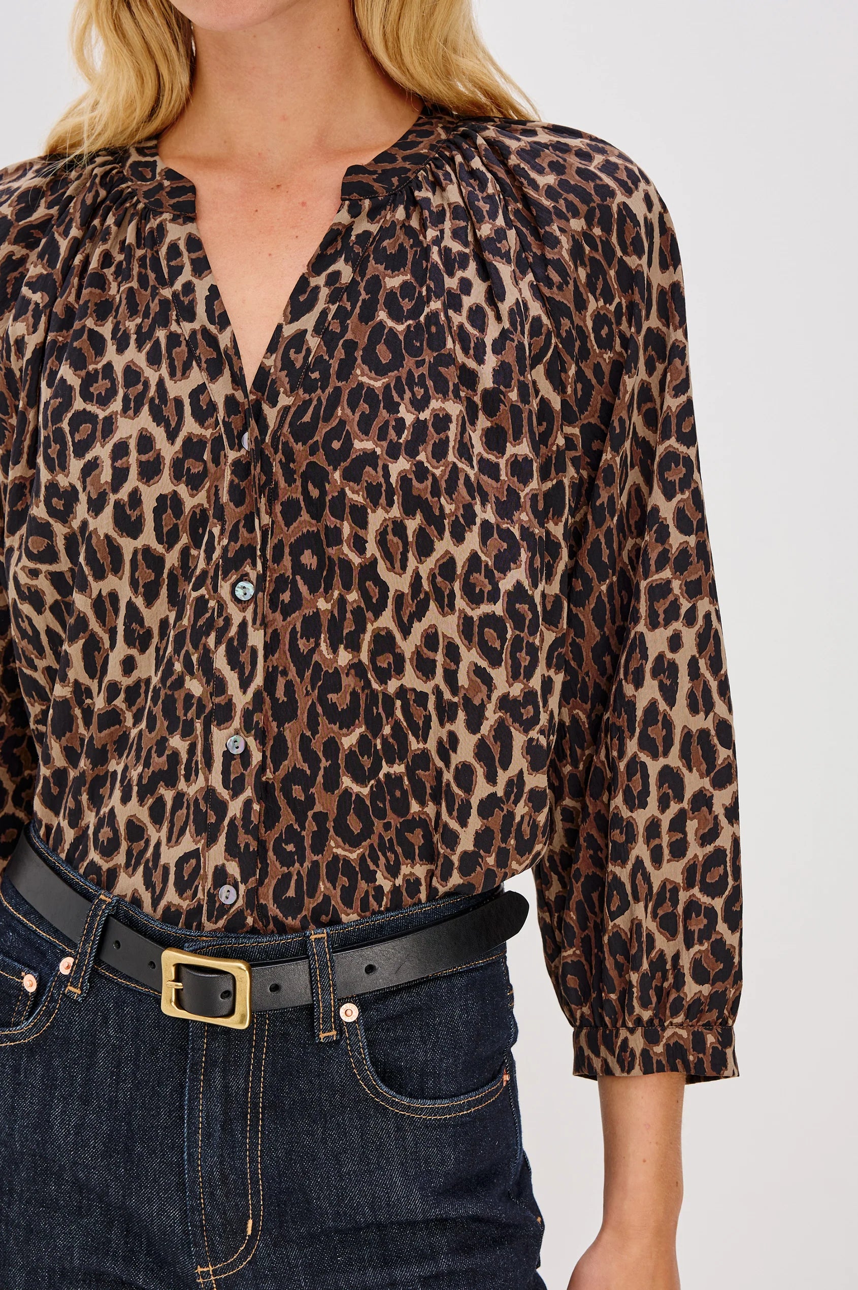 RAILS Saint Blouse in Brown Nala