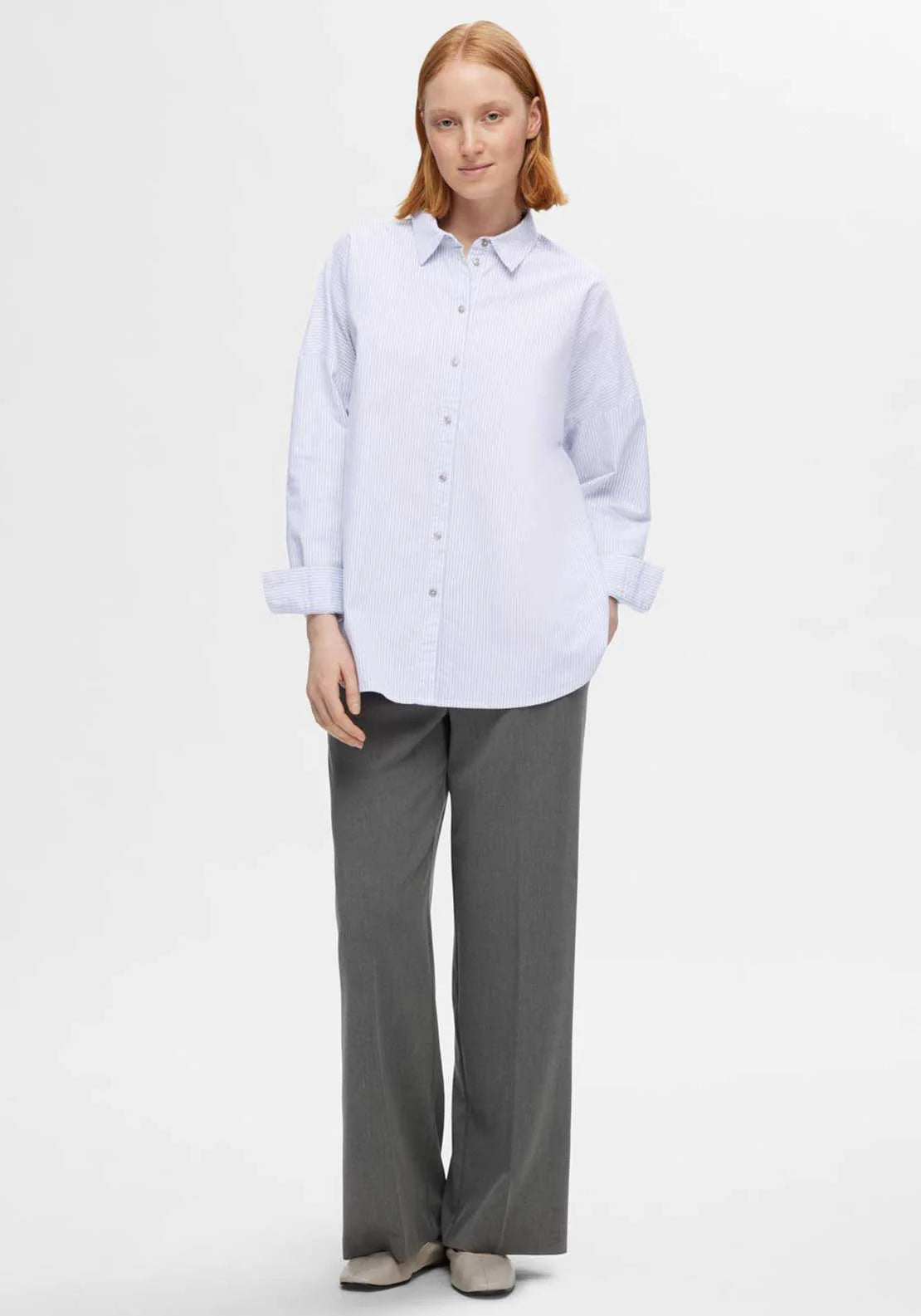 SLF Nova Oxford Shirt in White