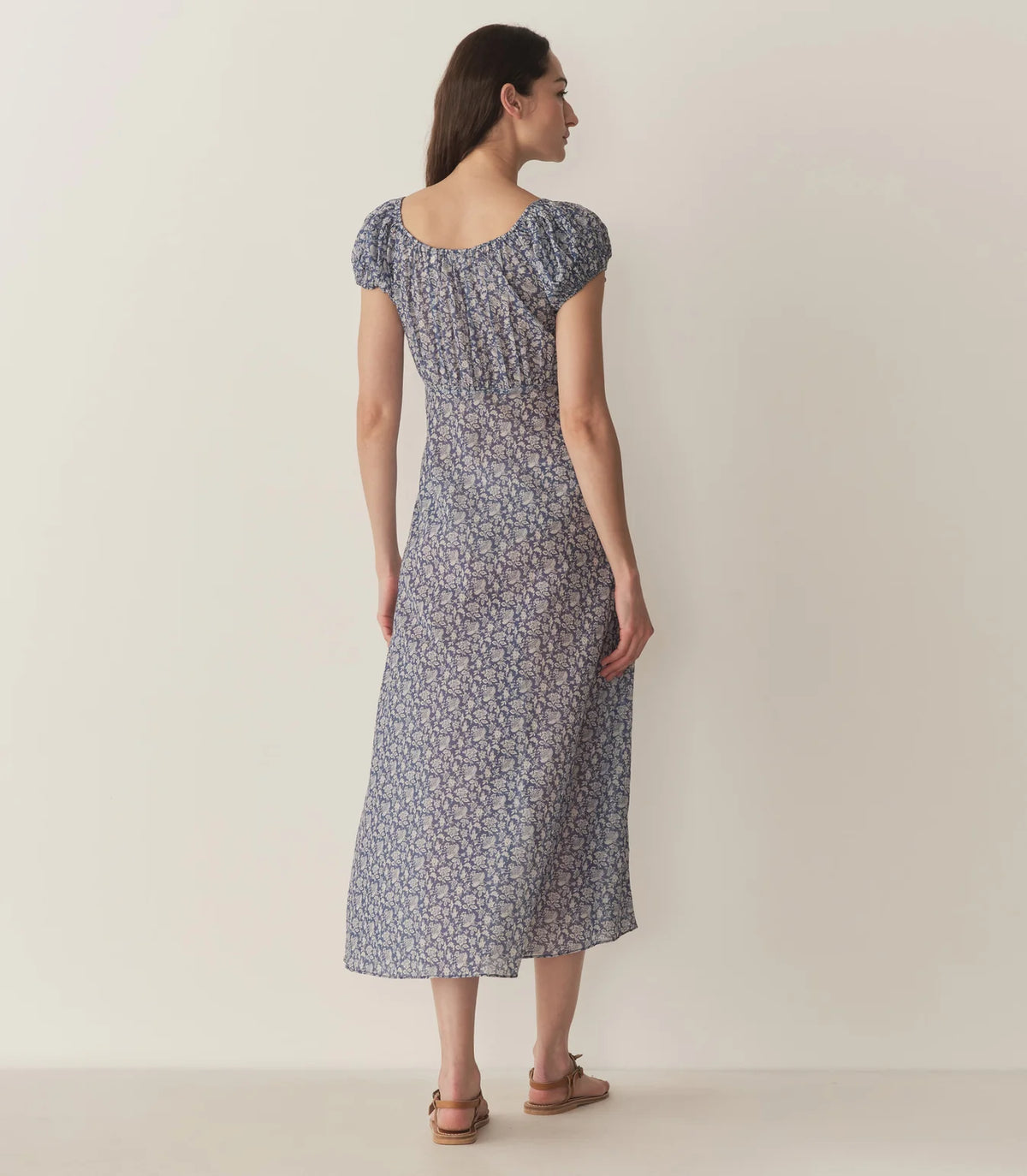 DOEN Sofia Dress in Blue Porcelain Tea Floral
