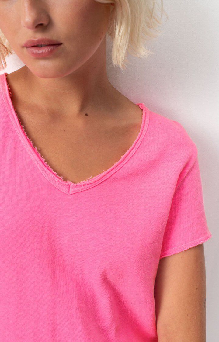 American Vintage Sonoma 02 SS V in Pink Acid Fluo
