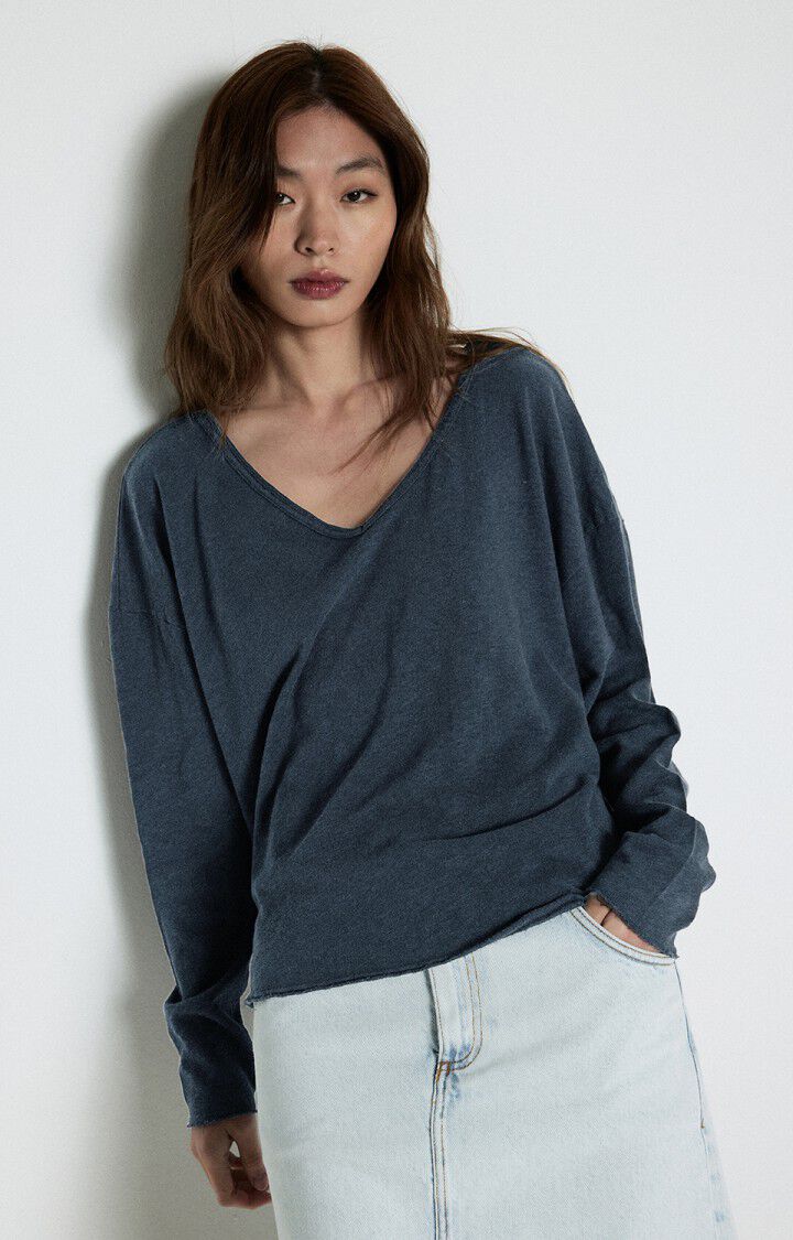 American Vintage Sonoma 01 LS V in Navy Blue Vintage