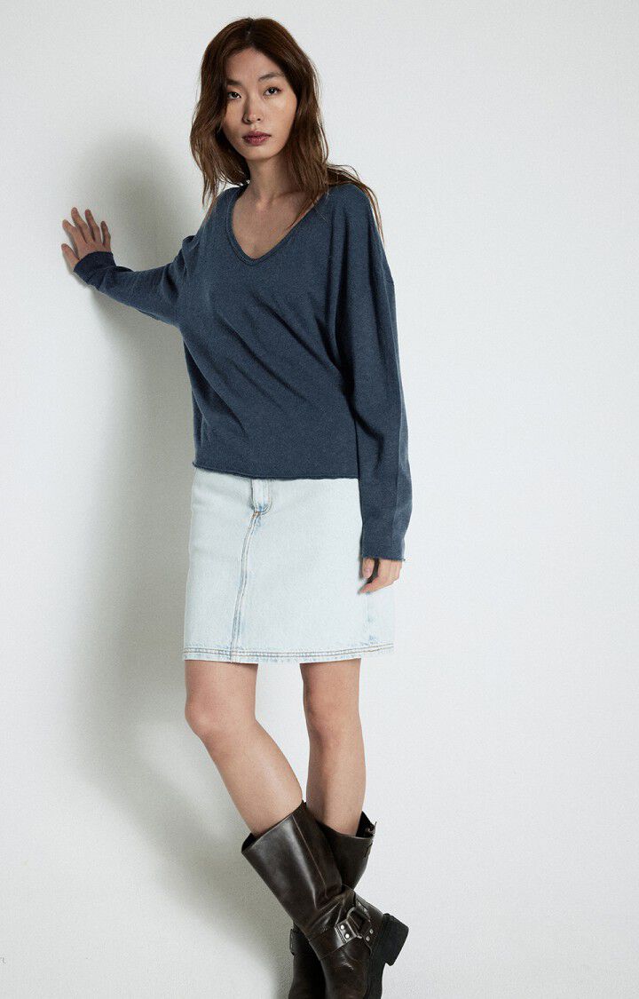 American Vintage Sonoma 01 LS V in Navy Blue Vintage