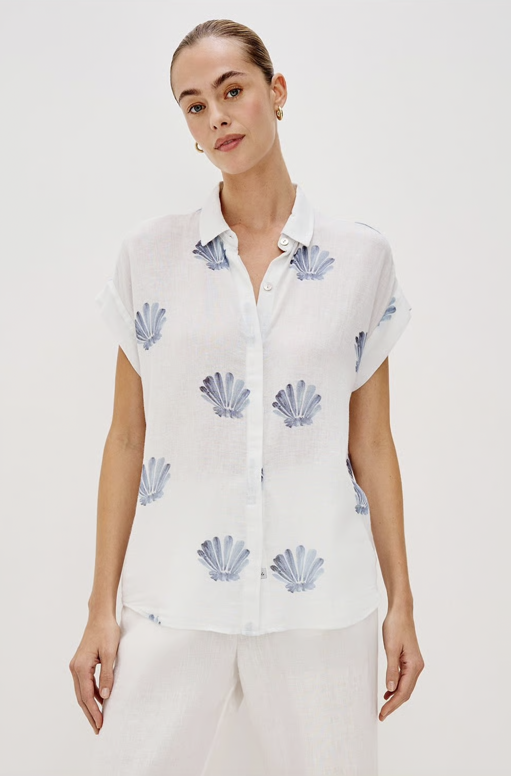 RAILS Jamie Shirt in Blue Seashells