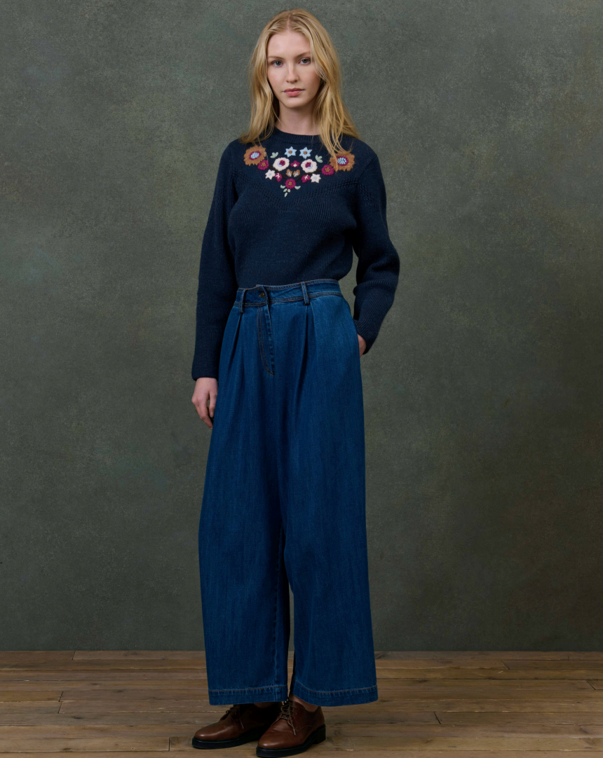 Louise Misha Darina Jumper in Marine