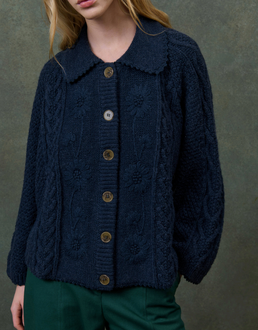 Louise Misha Khellane Cape in Marine