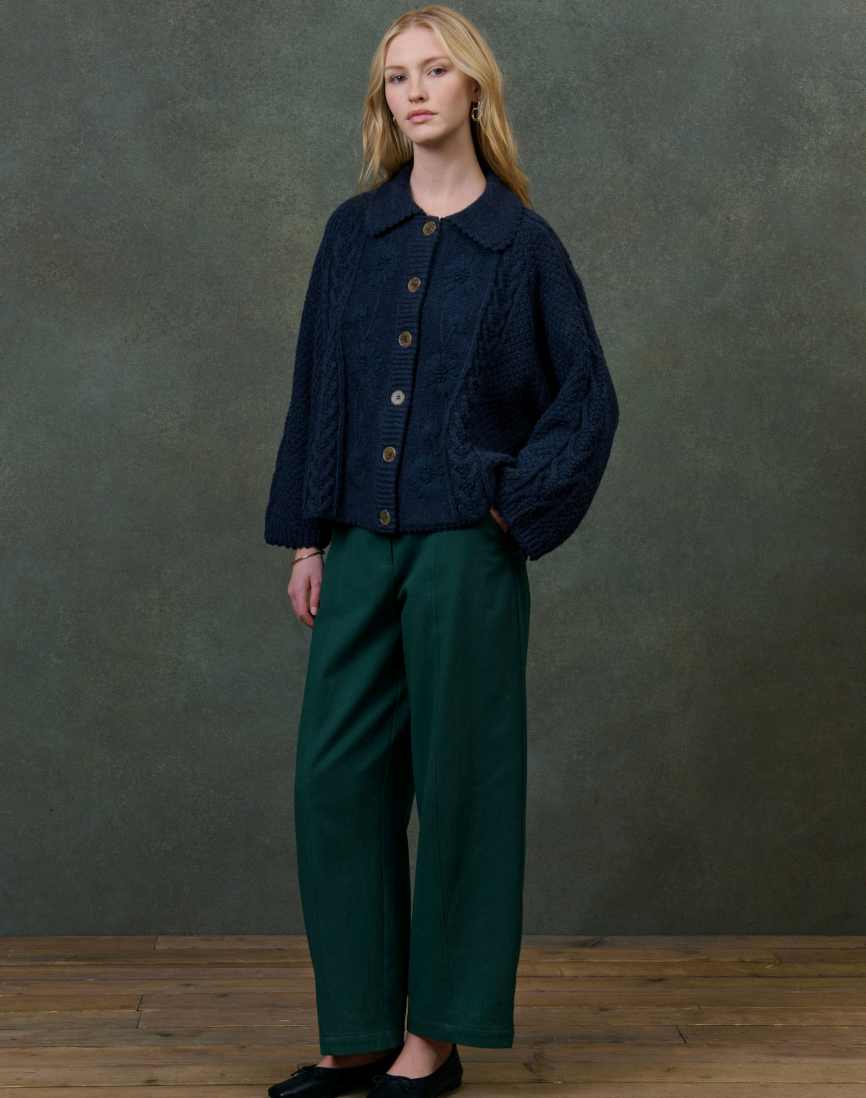 Louise Misha Khellane Cape in Marine