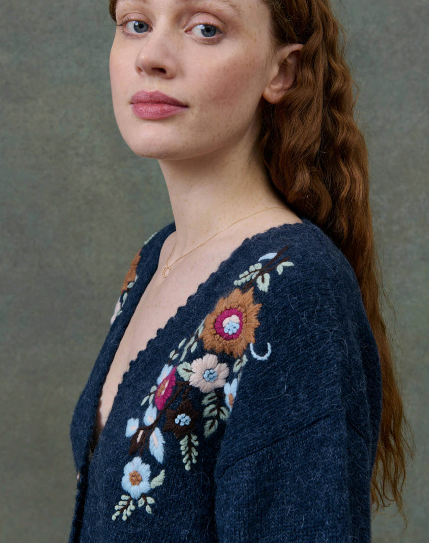 Louise Misha Lunami Cardi in Marine