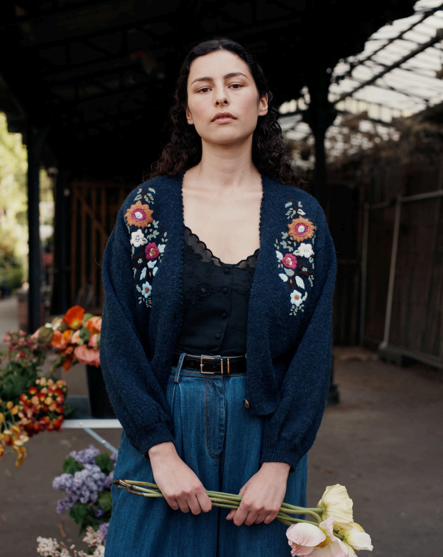 Louise Misha Lunami Cardi in Marine