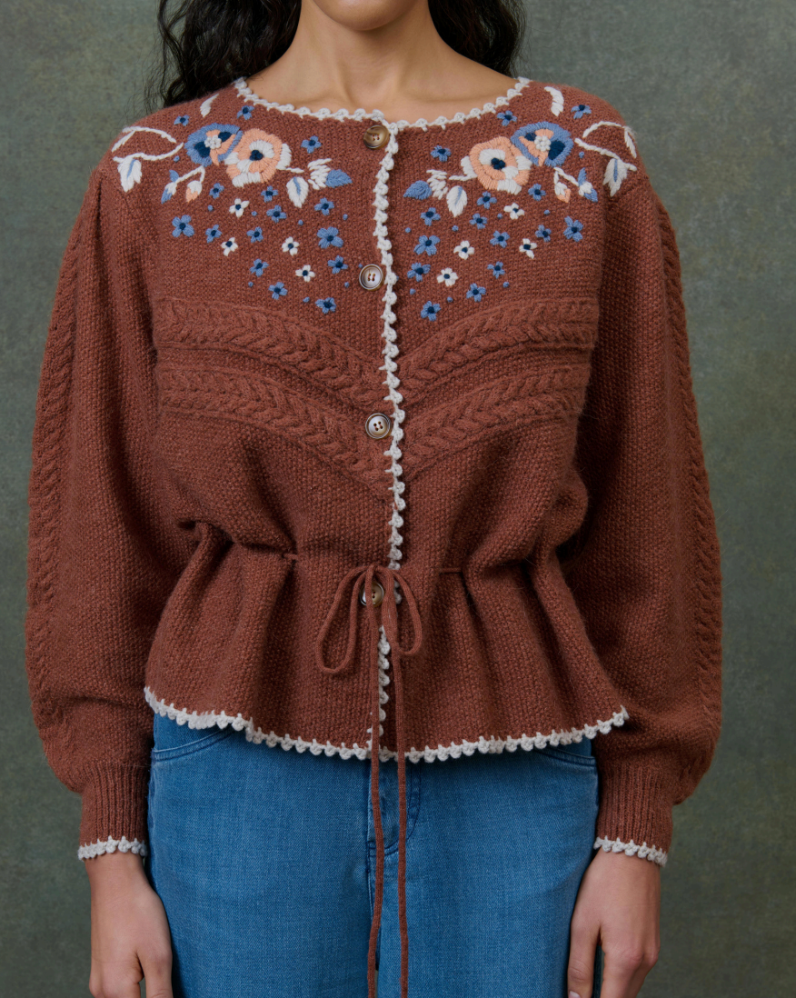 Louise Misha Sandya Knit in Chestnut