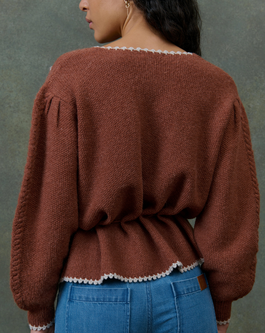 Louise Misha Sandya Knit in Chestnut