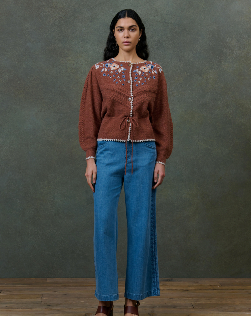 Louise Misha Sandya Knit in Chestnut