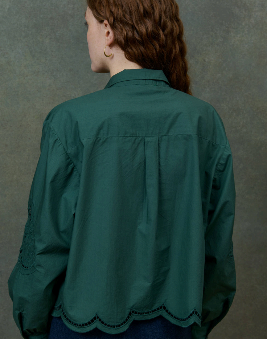 Louise Misha Alinou Blouse in Emerald
