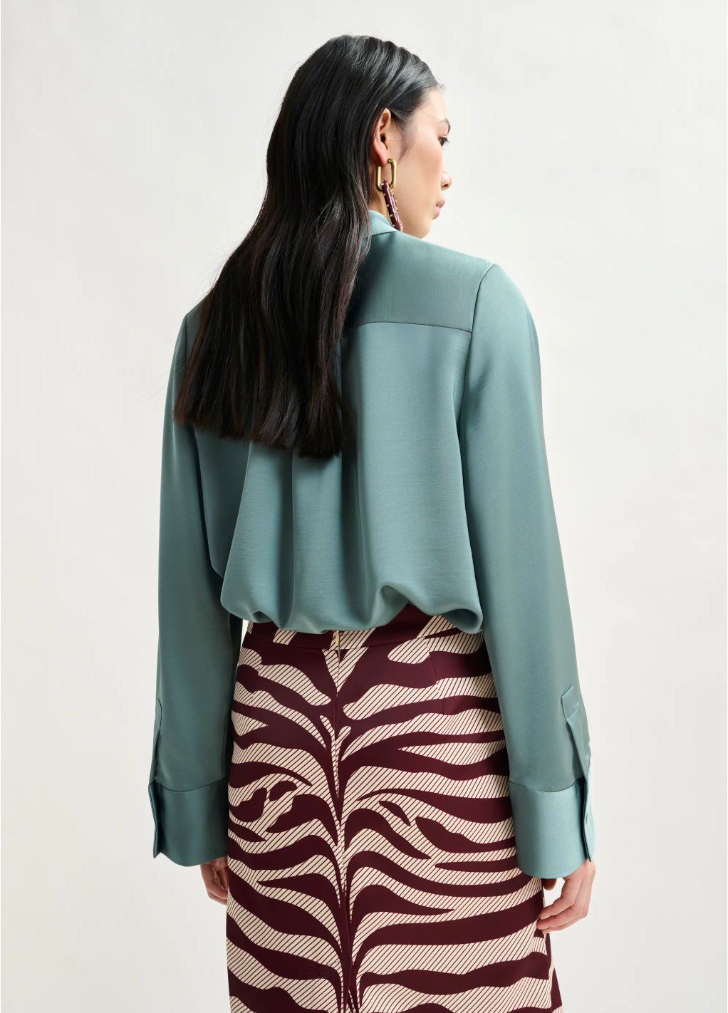 Essentiel Antwerp Ipomoea Boxy Top in Poseidon Blue