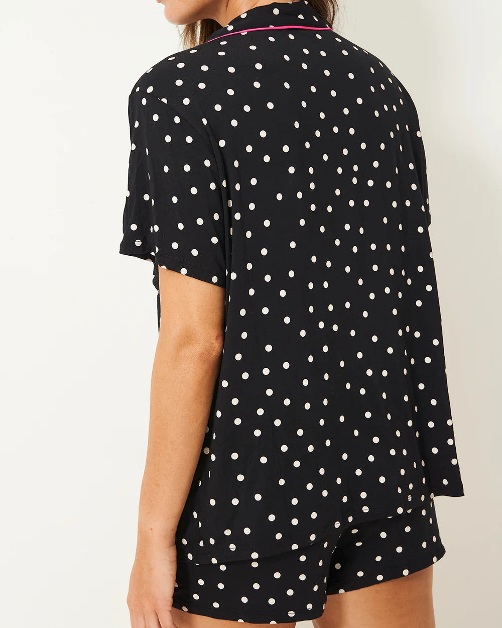 S&S Short PJ Set in Vintage Black Spot