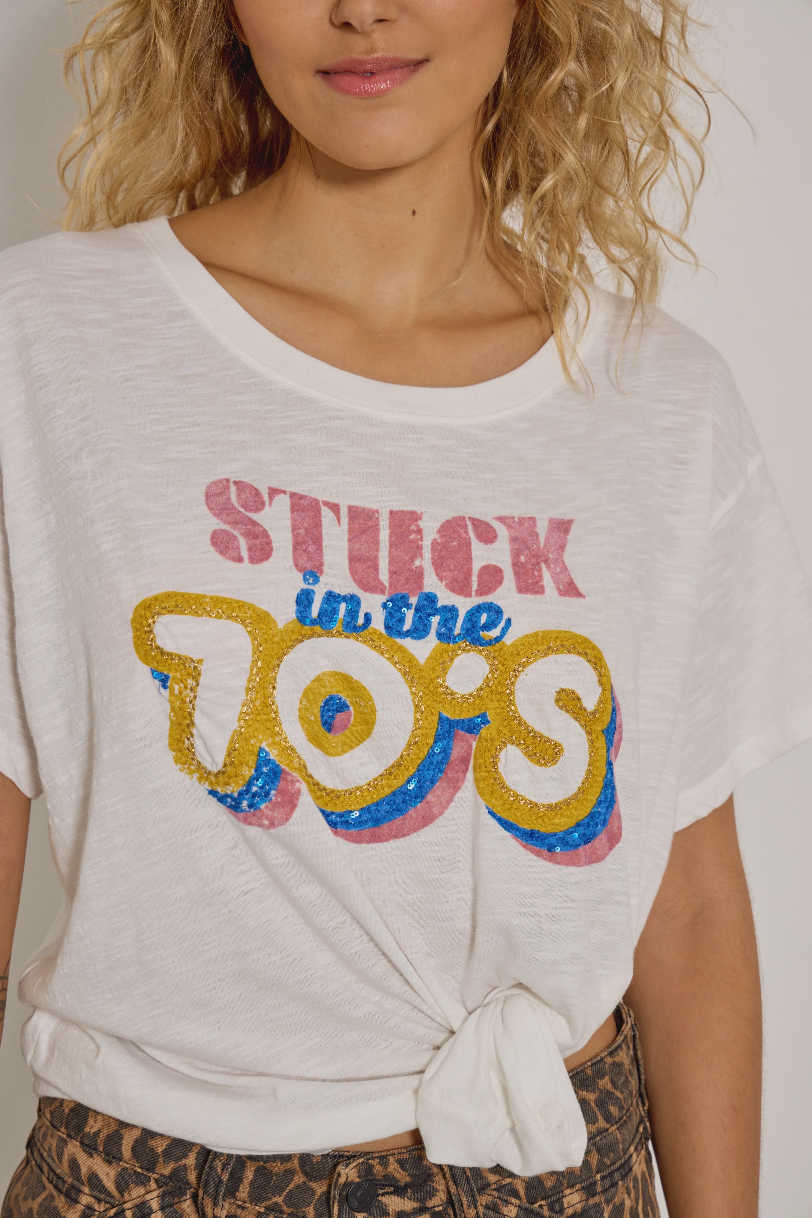 FIVE 70's Tee in Meringue
