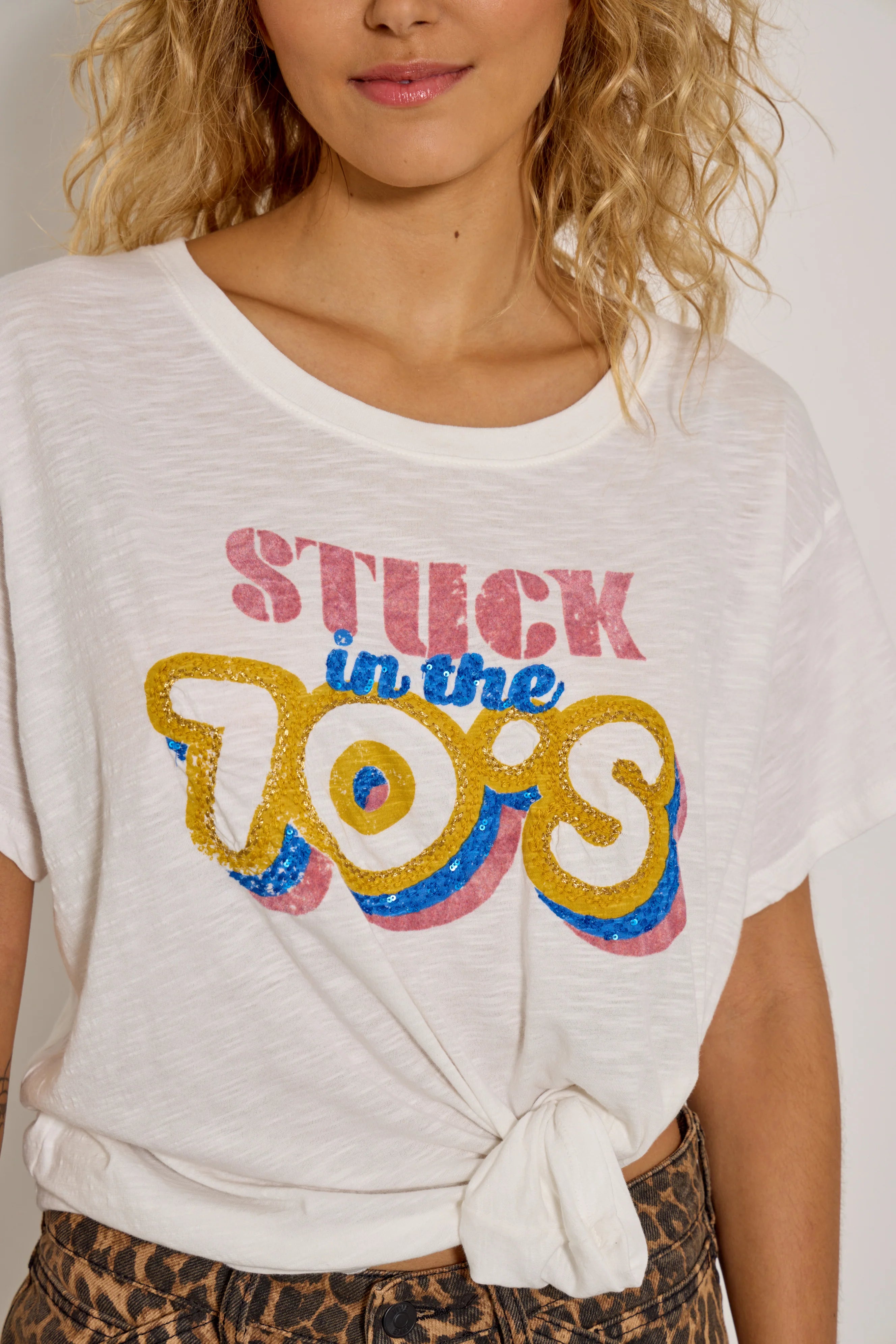 FIVE 70's Tee in Meringue
