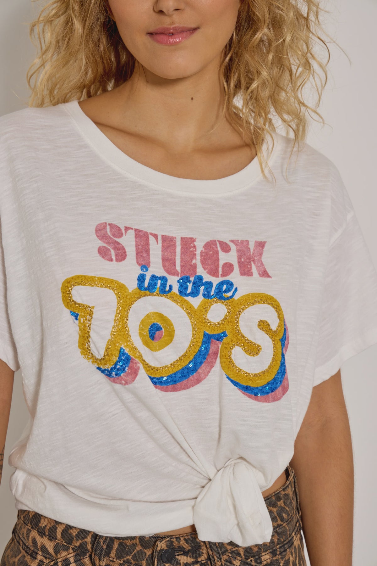 FIVE 70's Tee in Meringue