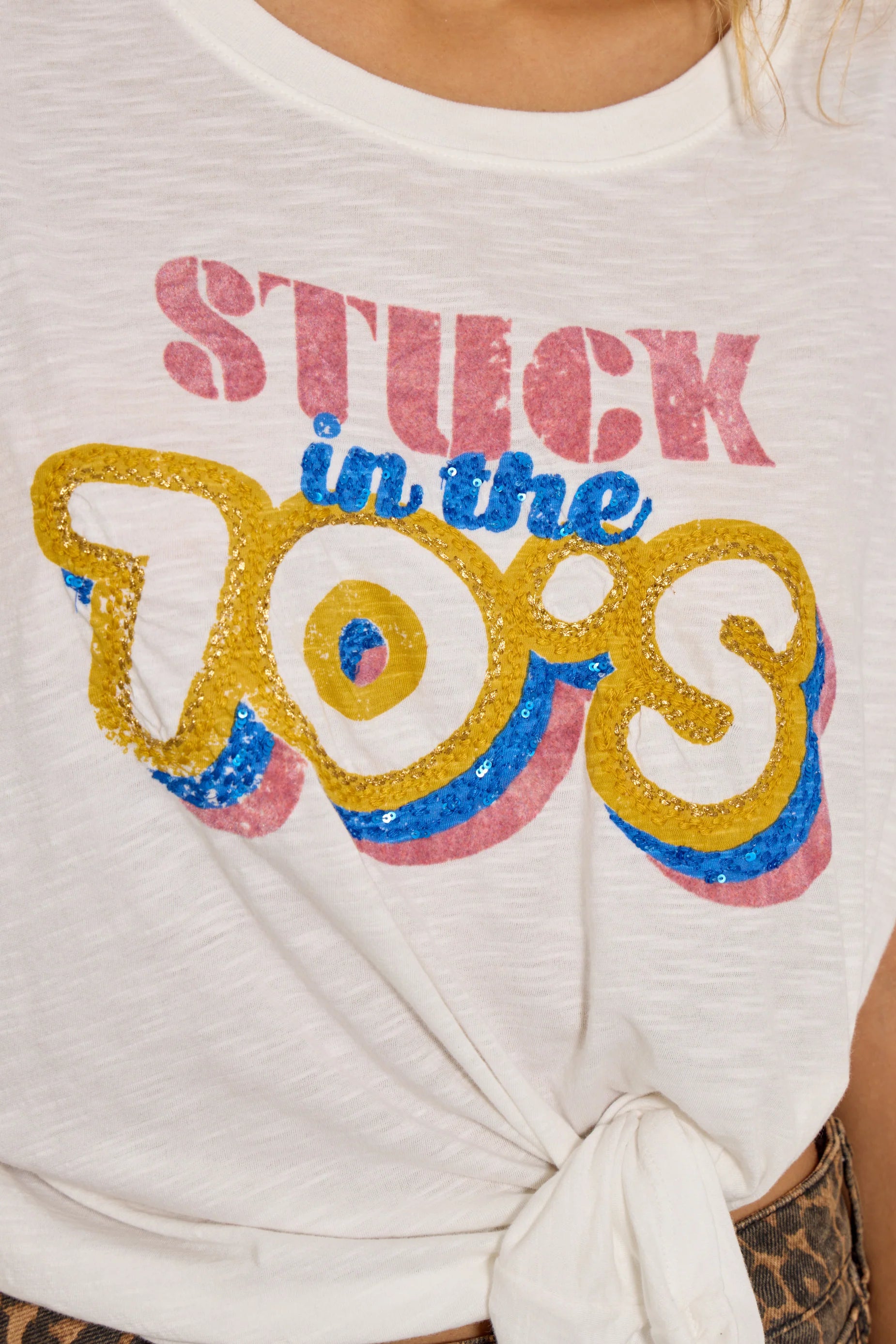 FIVE 70's Tee in Meringue