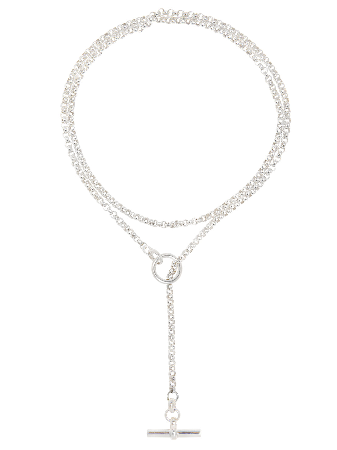 Tilly Sveaas Silver Lariat Necklace