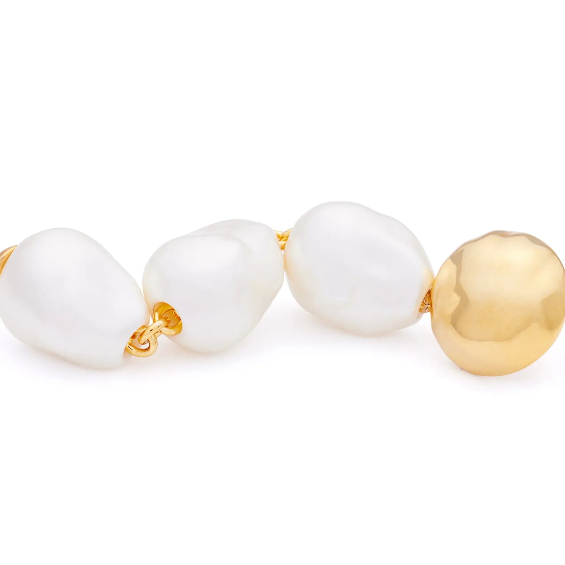 Vanessa Baroni Triple Organic Pearl Earring
