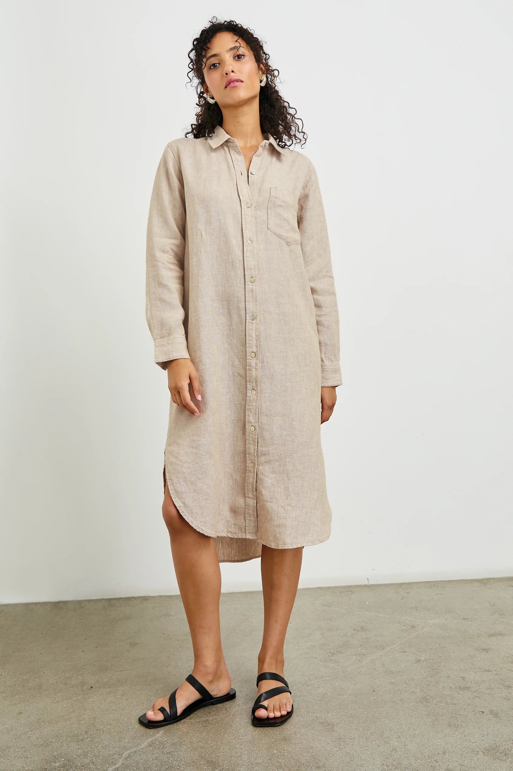 RAILS Val Dress in Heathered Flax