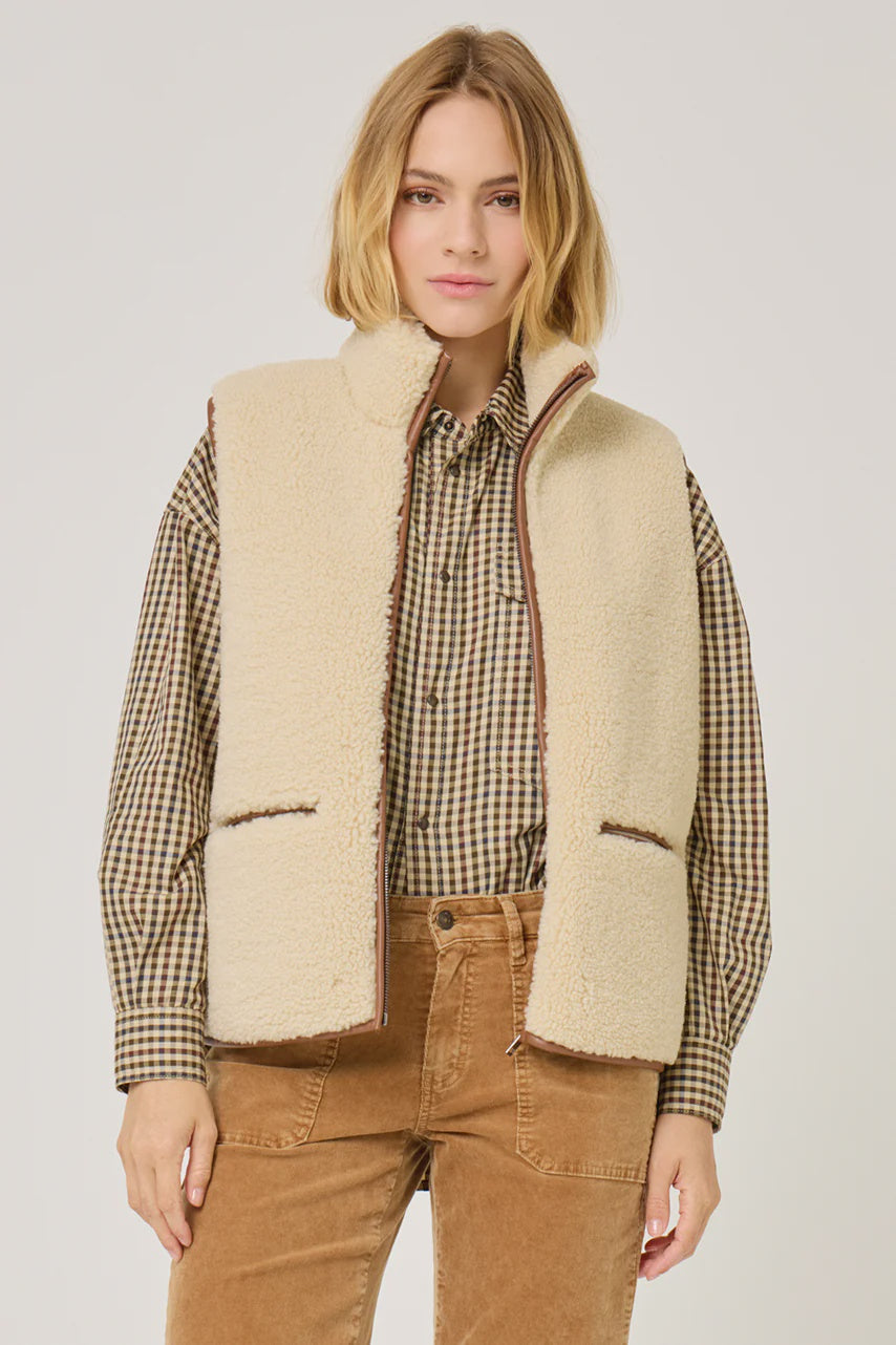 Five Jeans Valoris Gilet in Greige