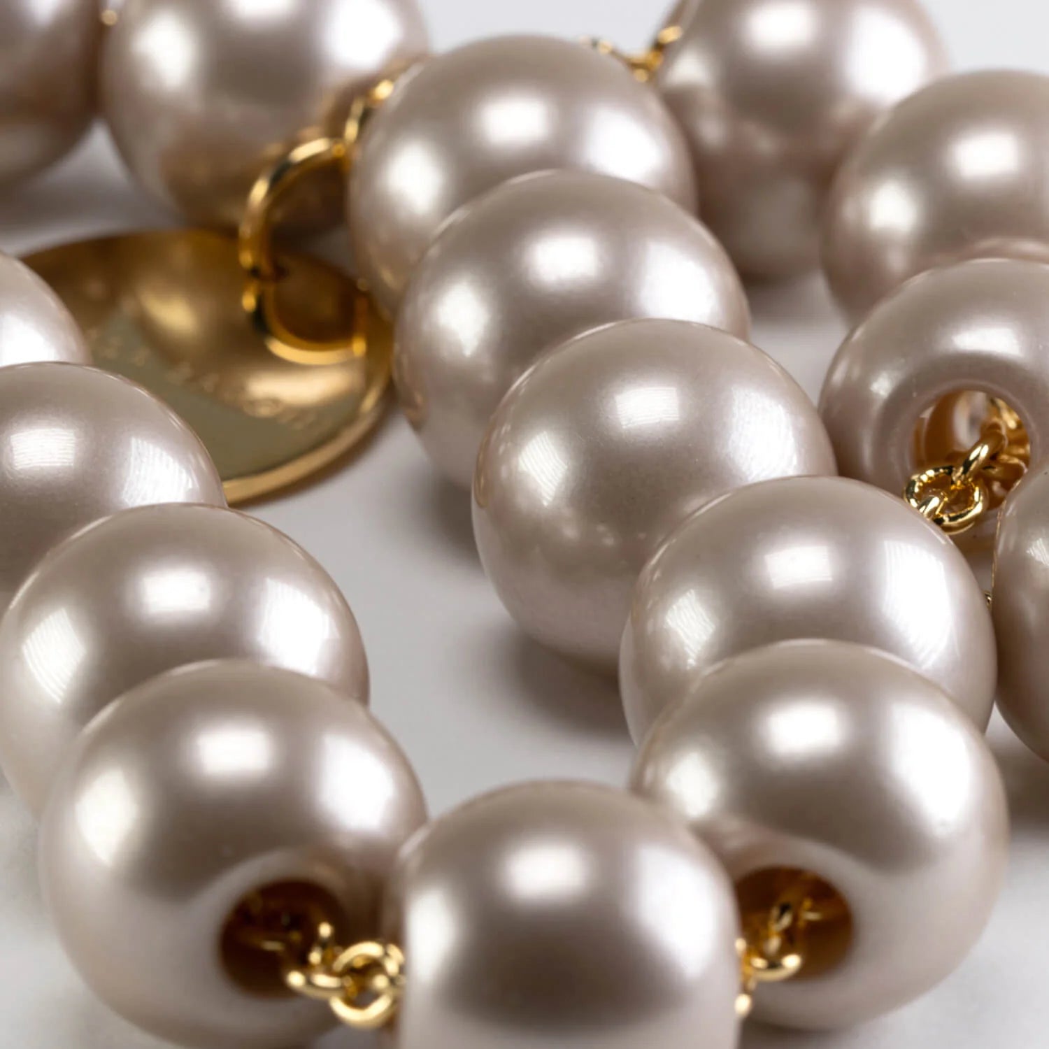 Vanessa Baroni Short Bead Necklace in Champagne