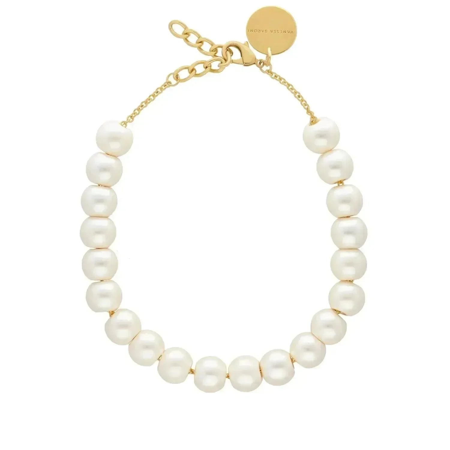 Vanessa Baroni Short Pearl Necklace