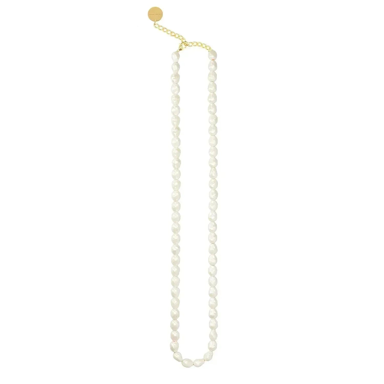 Vanessa Baroni Long Organic Pearl Necklace