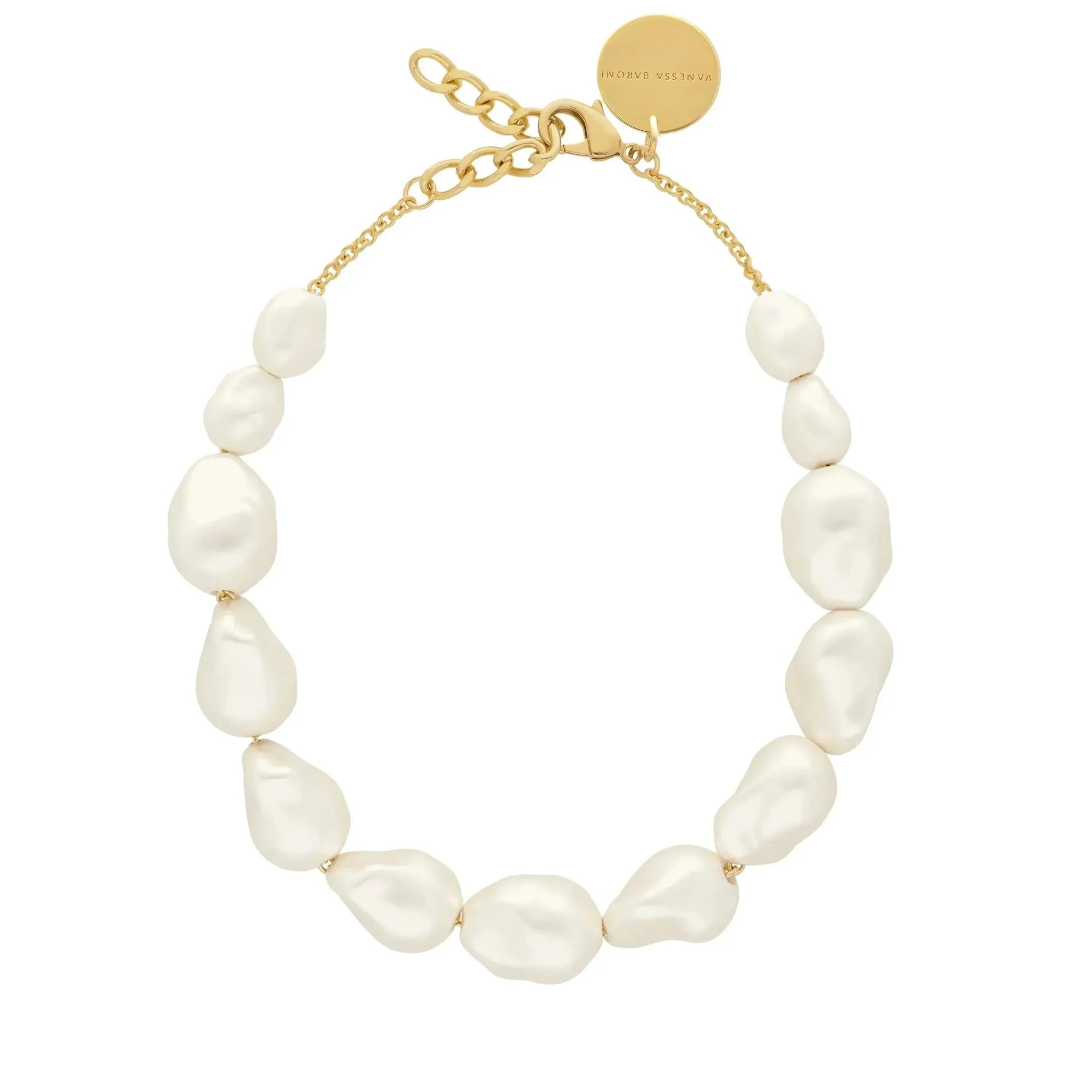 Vanessa Baroni Big Organic Pearl Necklace