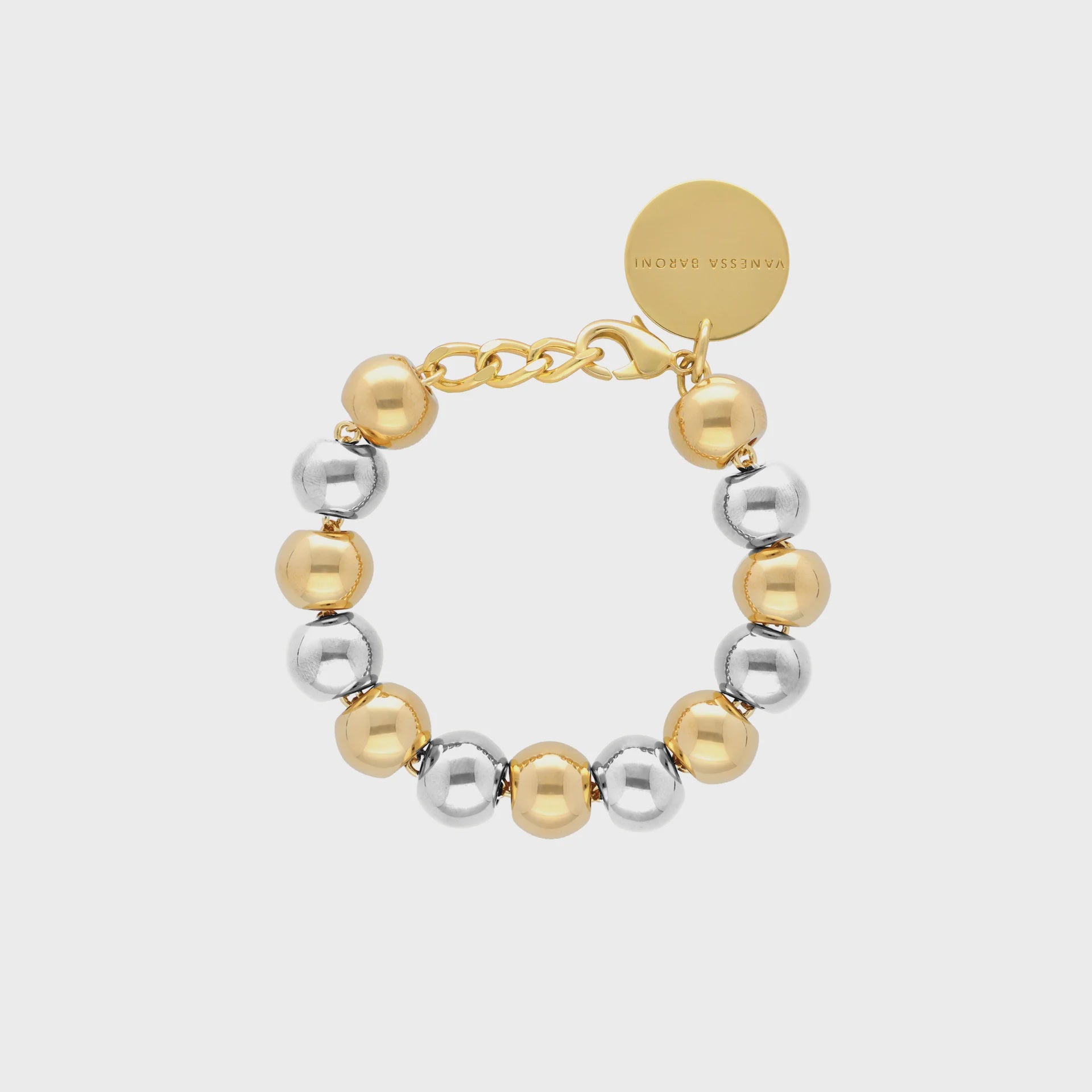 Vanessa Baroni Mini Beads Bracelet in Gold, Silver